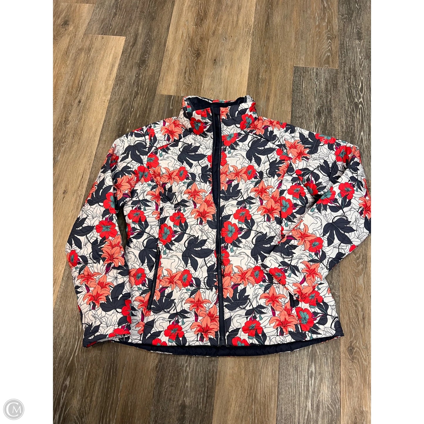 Jacket Puffer & Quilted By Columbia In Floral Print, Size: Xl
