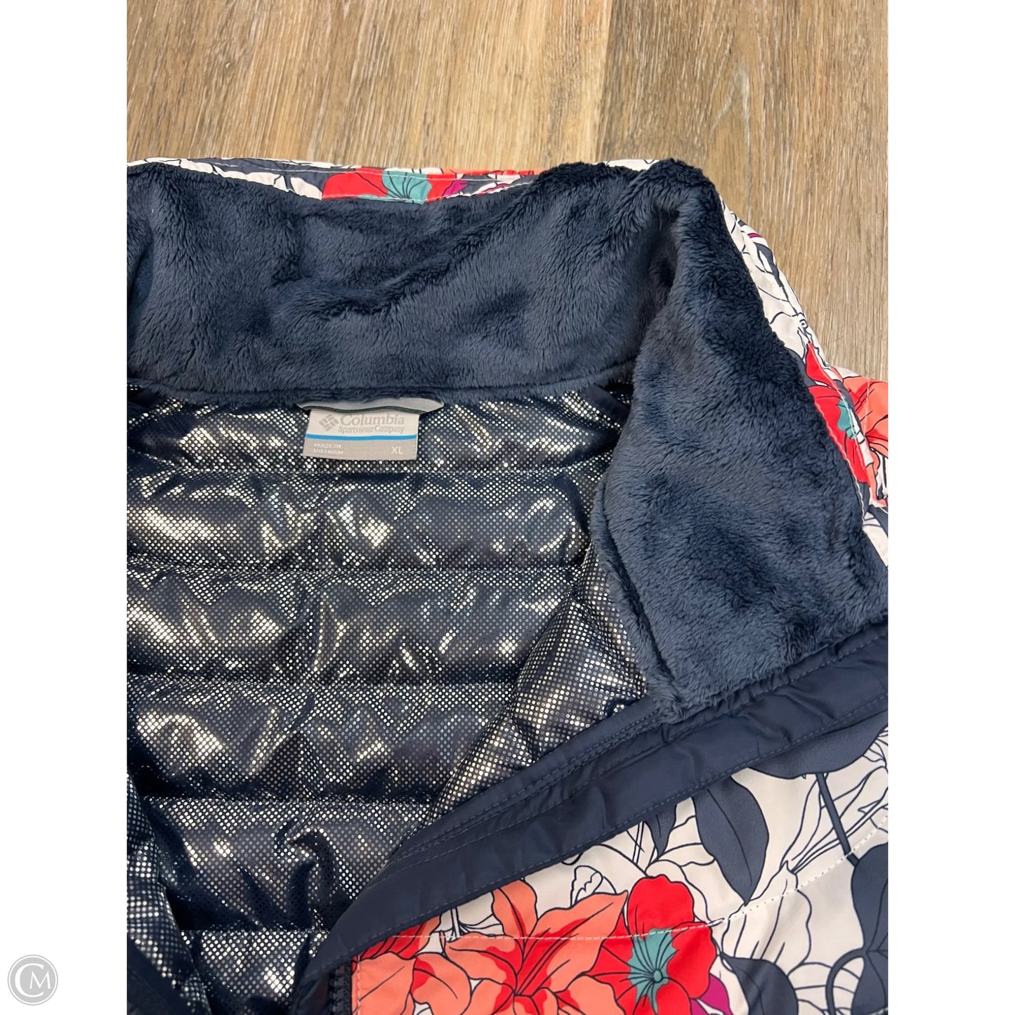 Jacket Puffer & Quilted By Columbia In Floral Print, Size: Xl