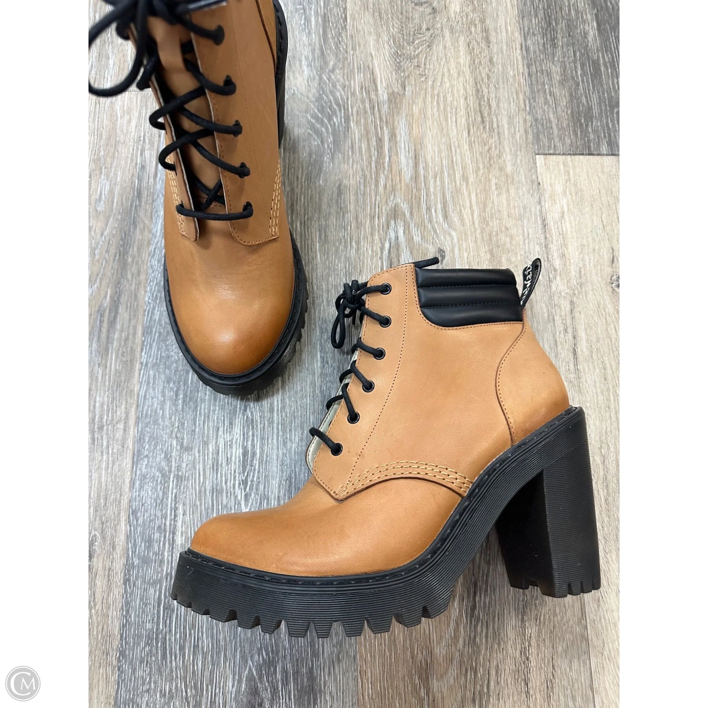Boots Ankle Heels By Dr Martens In Brown, Size: 8