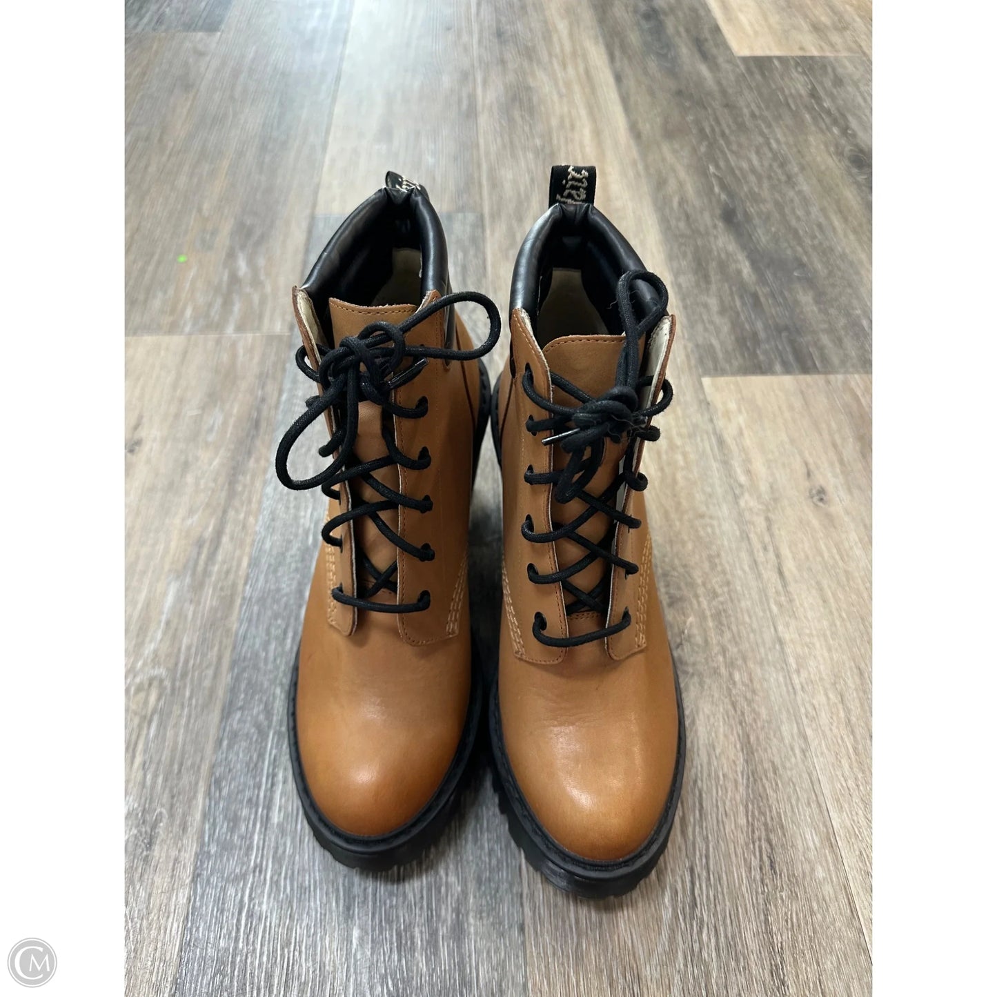 Boots Ankle Heels By Dr Martens In Brown, Size: 8