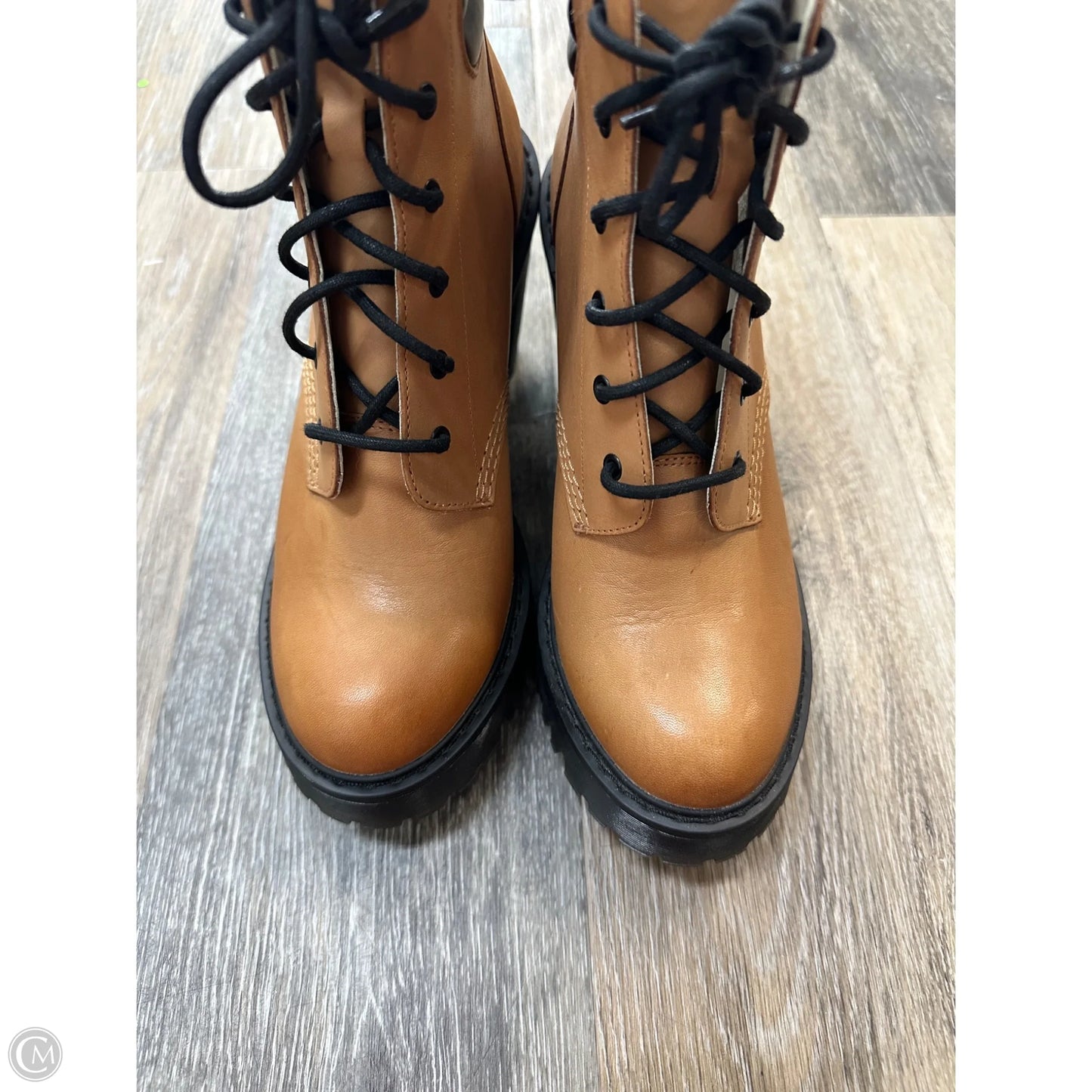 Boots Ankle Heels By Dr Martens In Brown, Size: 8