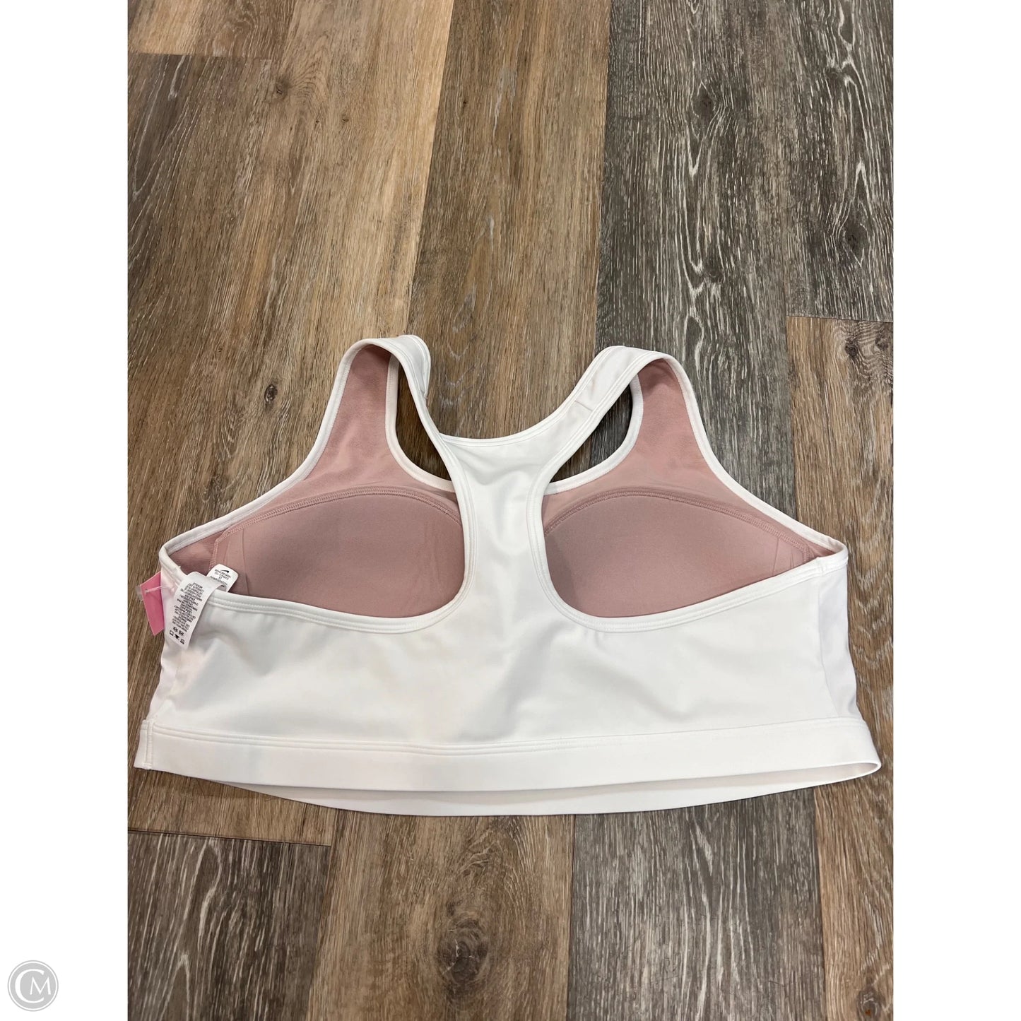 Athletic Bra By Nike Apparel In White, Size: 2x