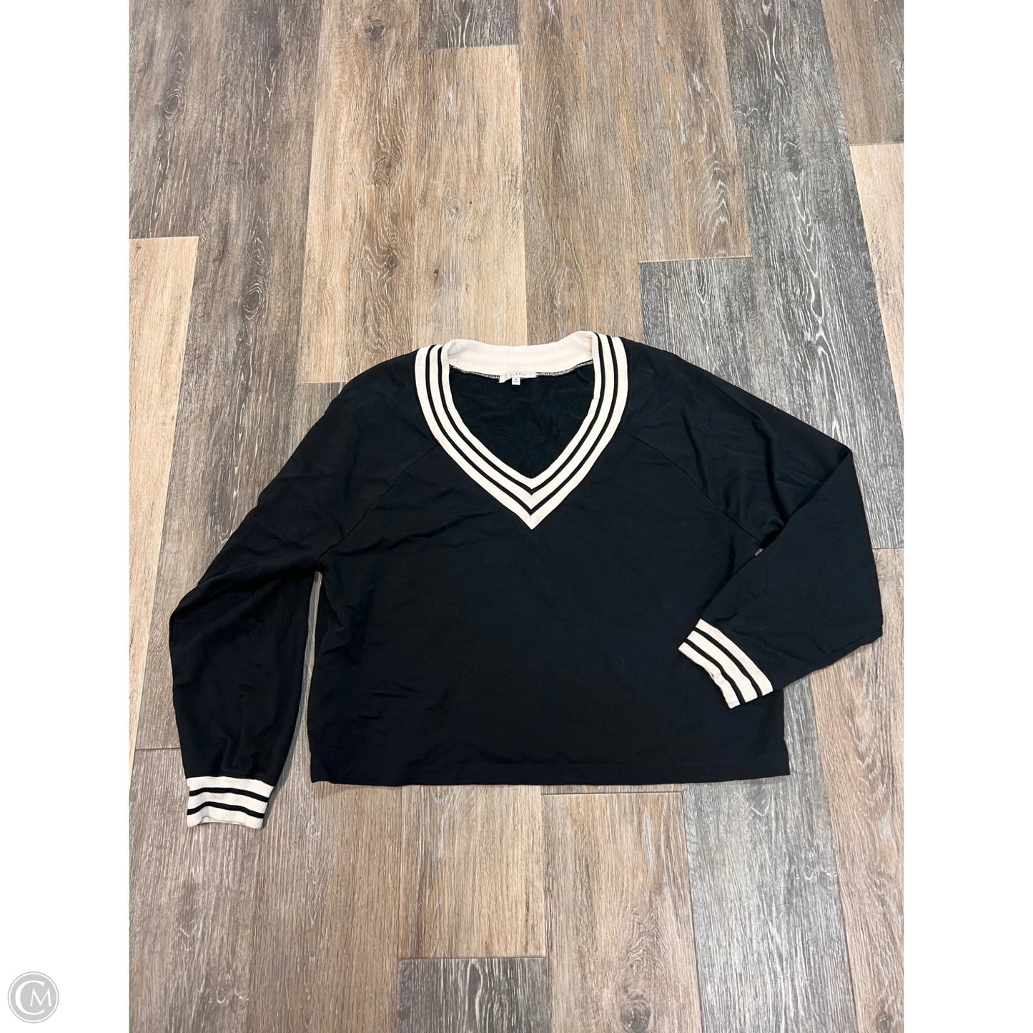 Top Long Sleeve By Z Supply In Black, Size: M