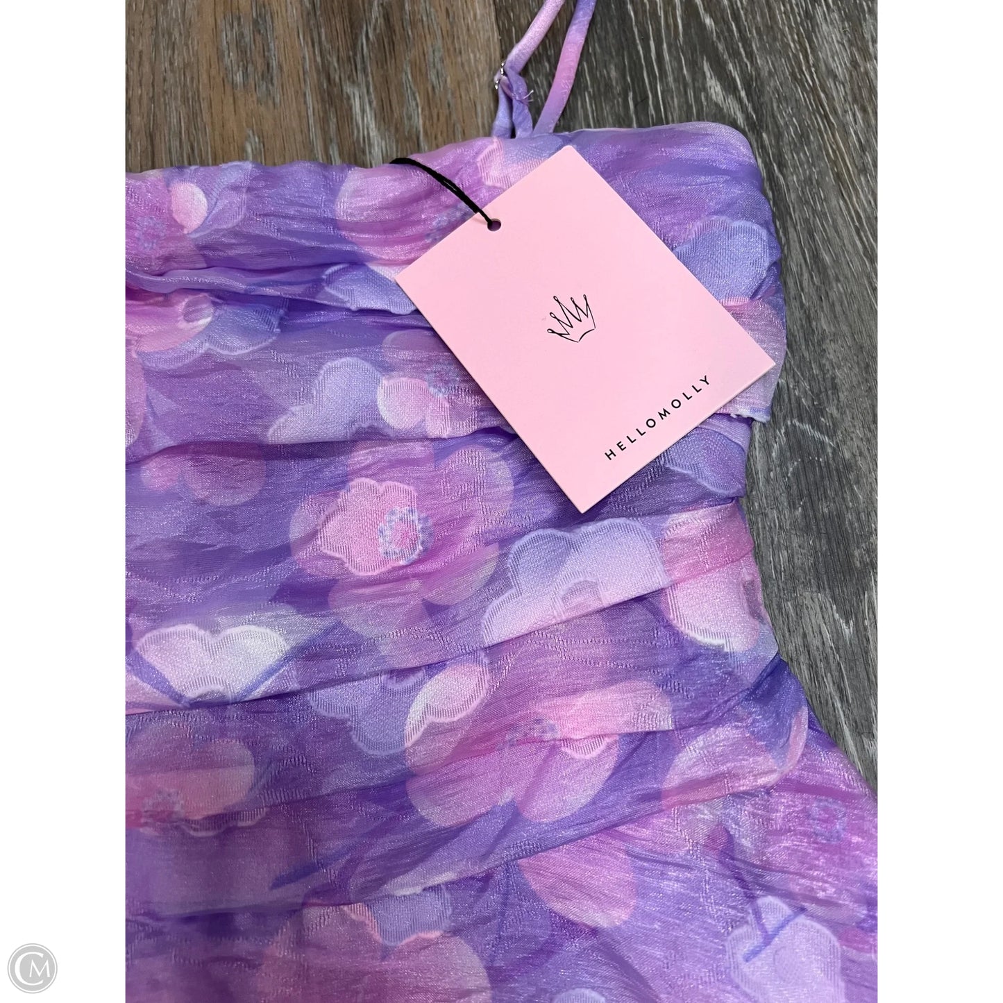 -Dress Party Midi By Hello Molly In Purple, Size: Xs