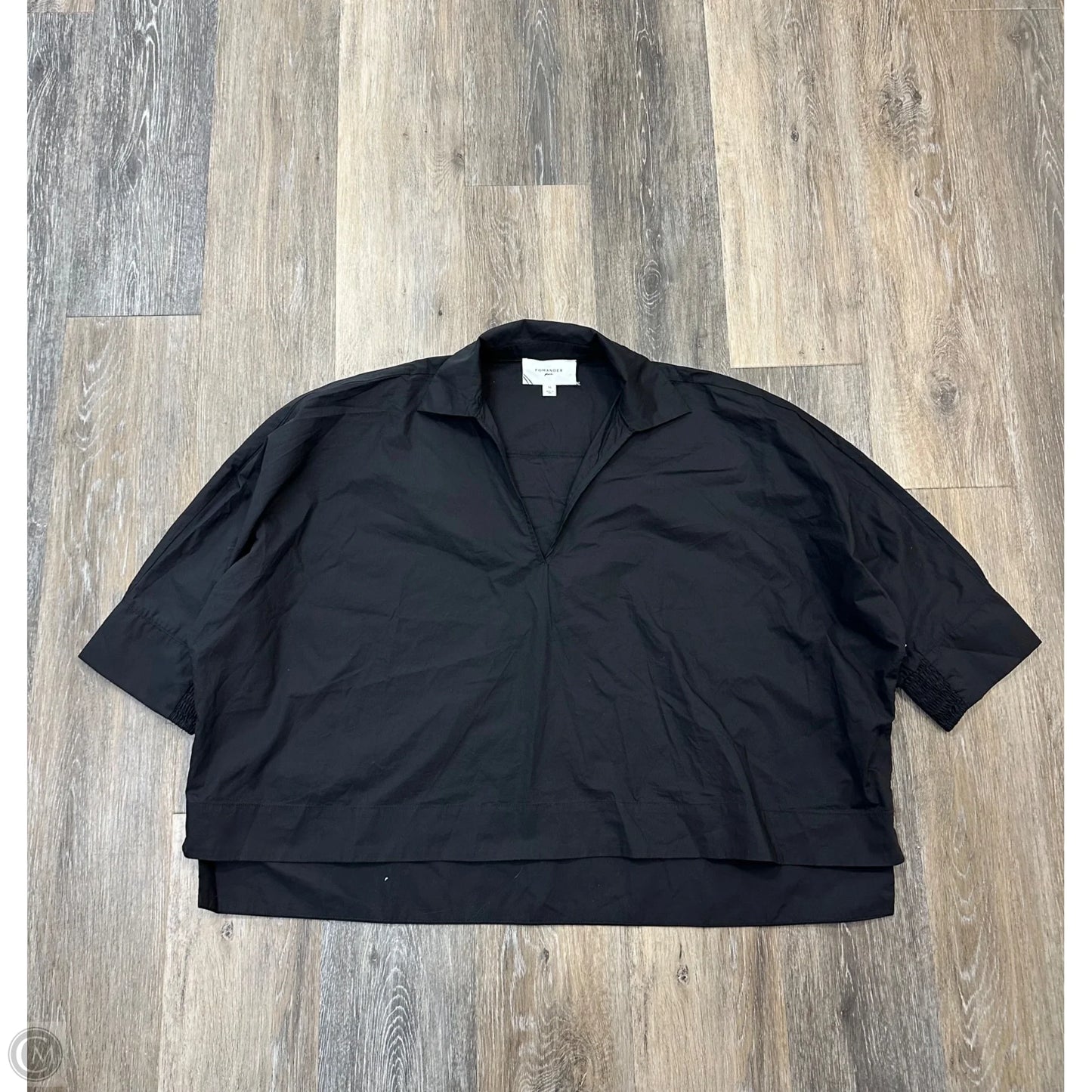 Blouse Long Sleeve By Pomander Place In Black, Size: M