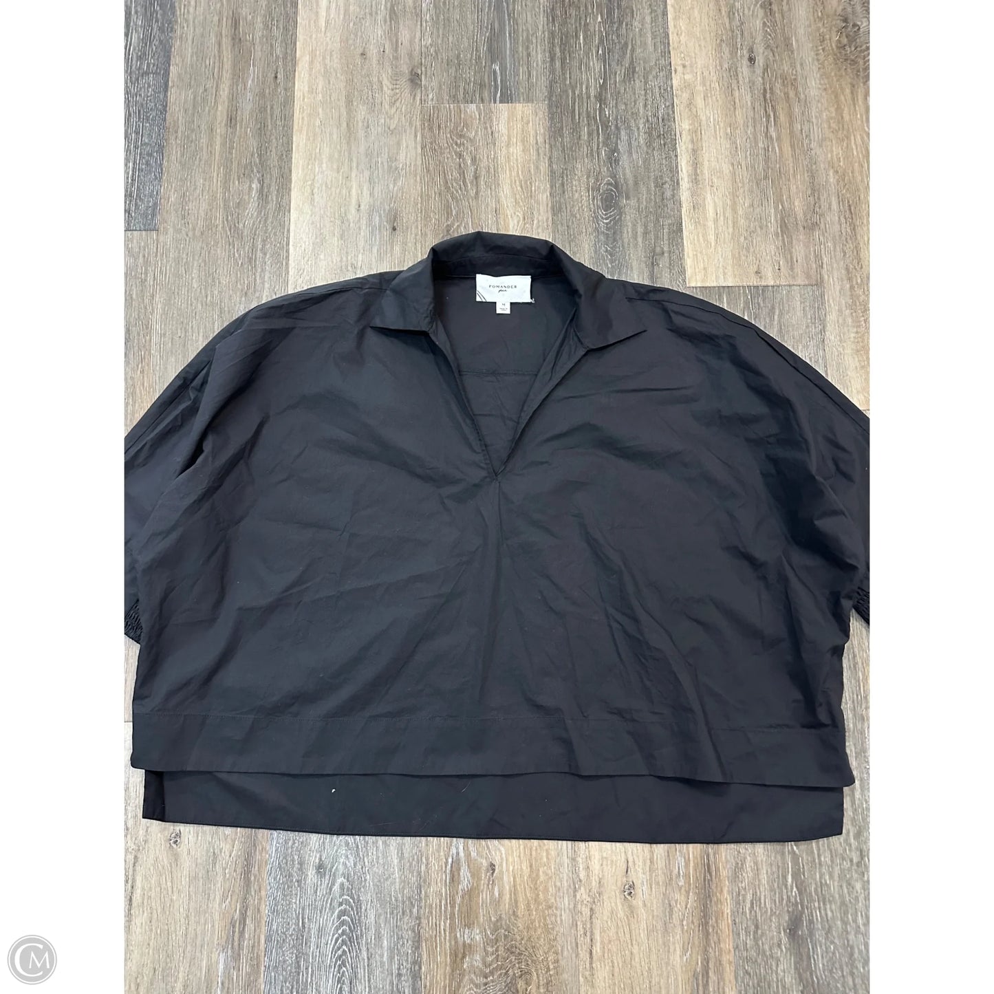 Blouse Long Sleeve By Pomander Place In Black, Size: M