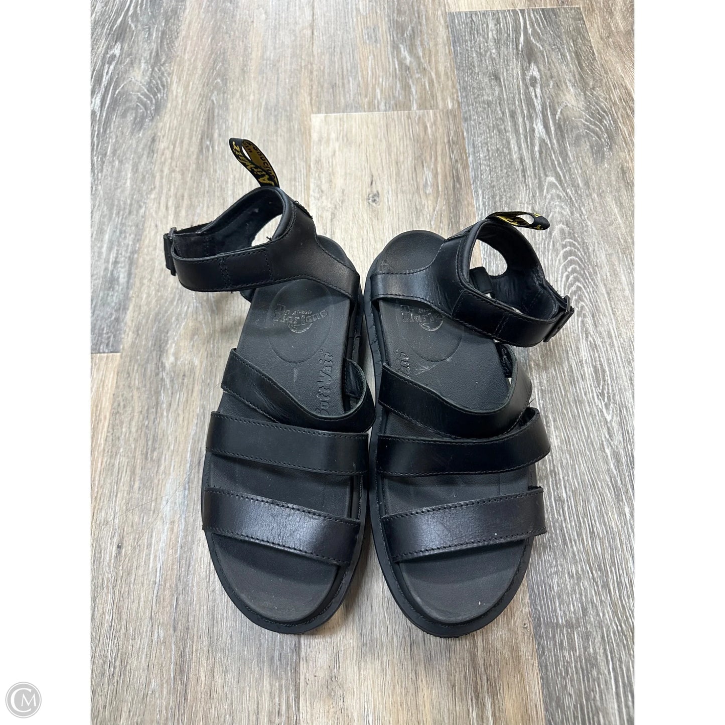 Sandals Flats By Dr Martens In Black, Size: 9