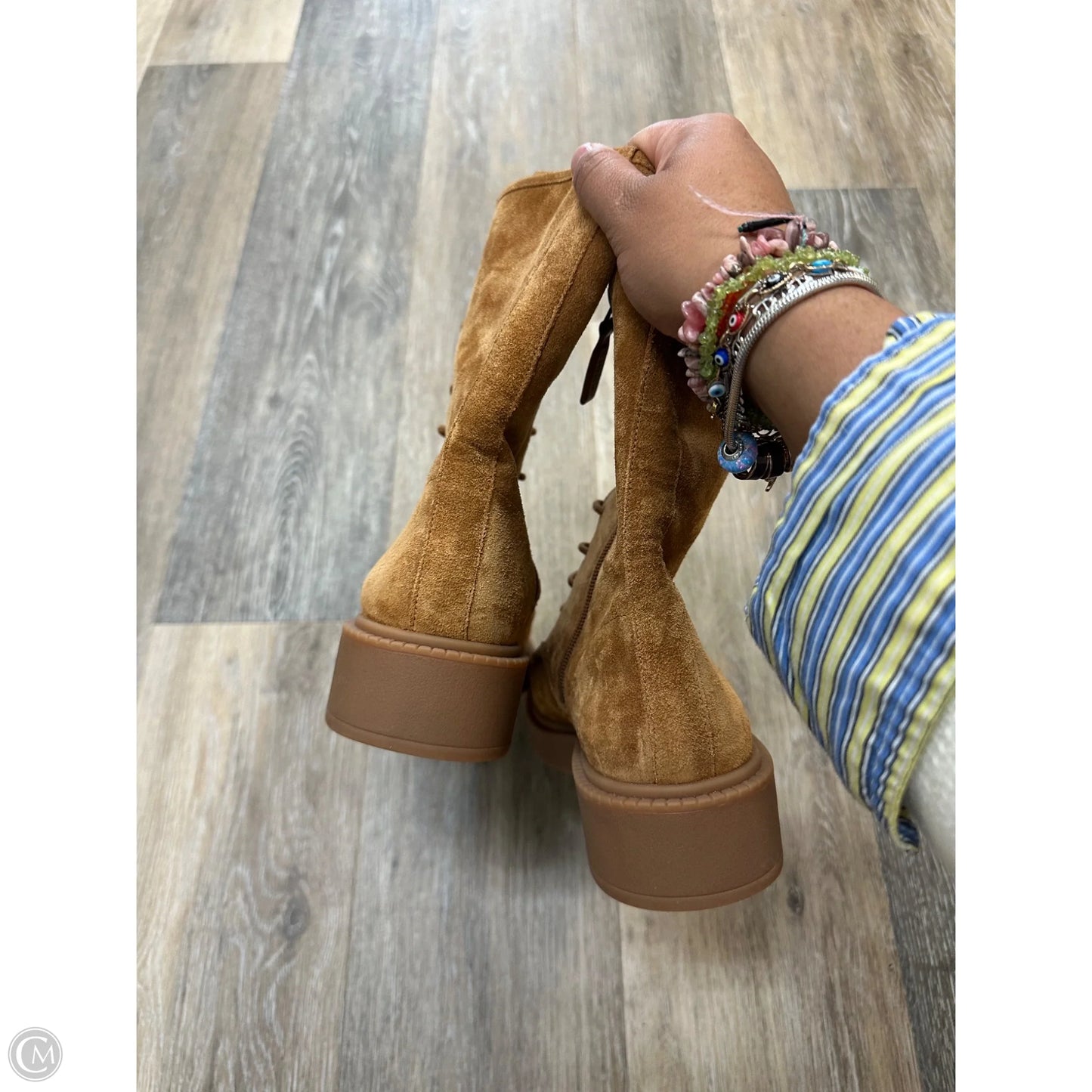 Boots Ankle Flats By Vince In Brown, Size: 6