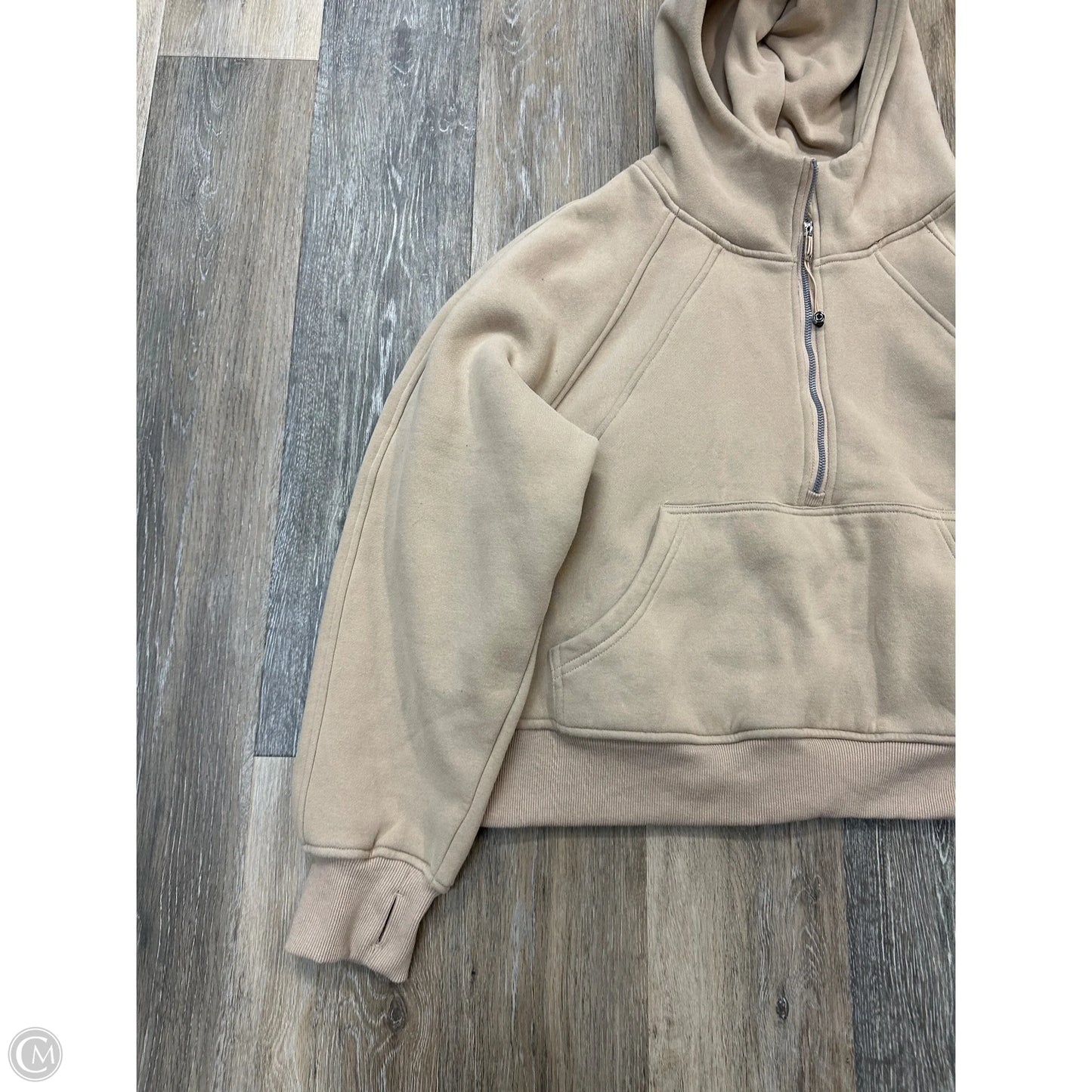Sweatshirt Hoodie By EFAN In Tan, Size: Xl