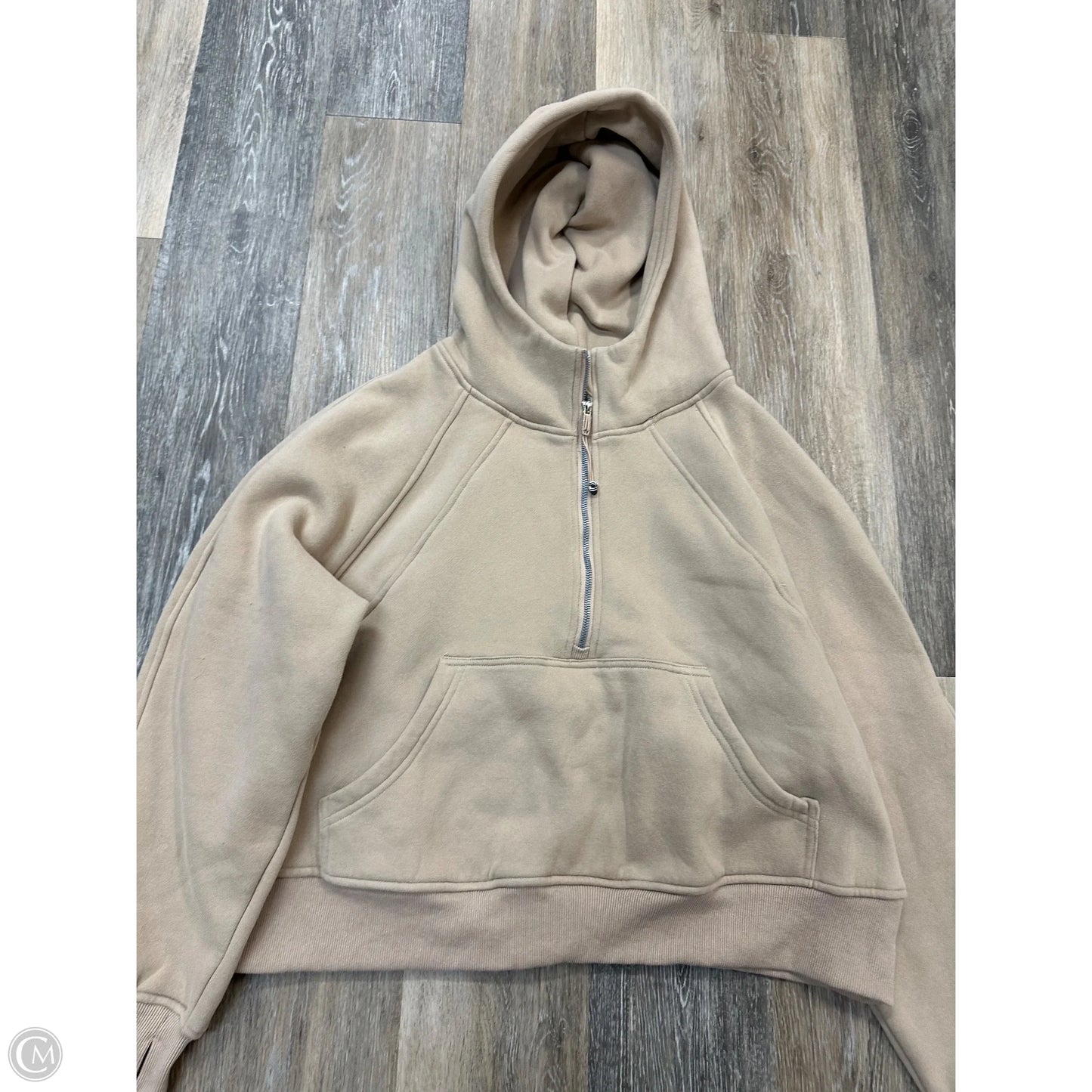 Sweatshirt Hoodie By EFAN In Tan, Size: Xl