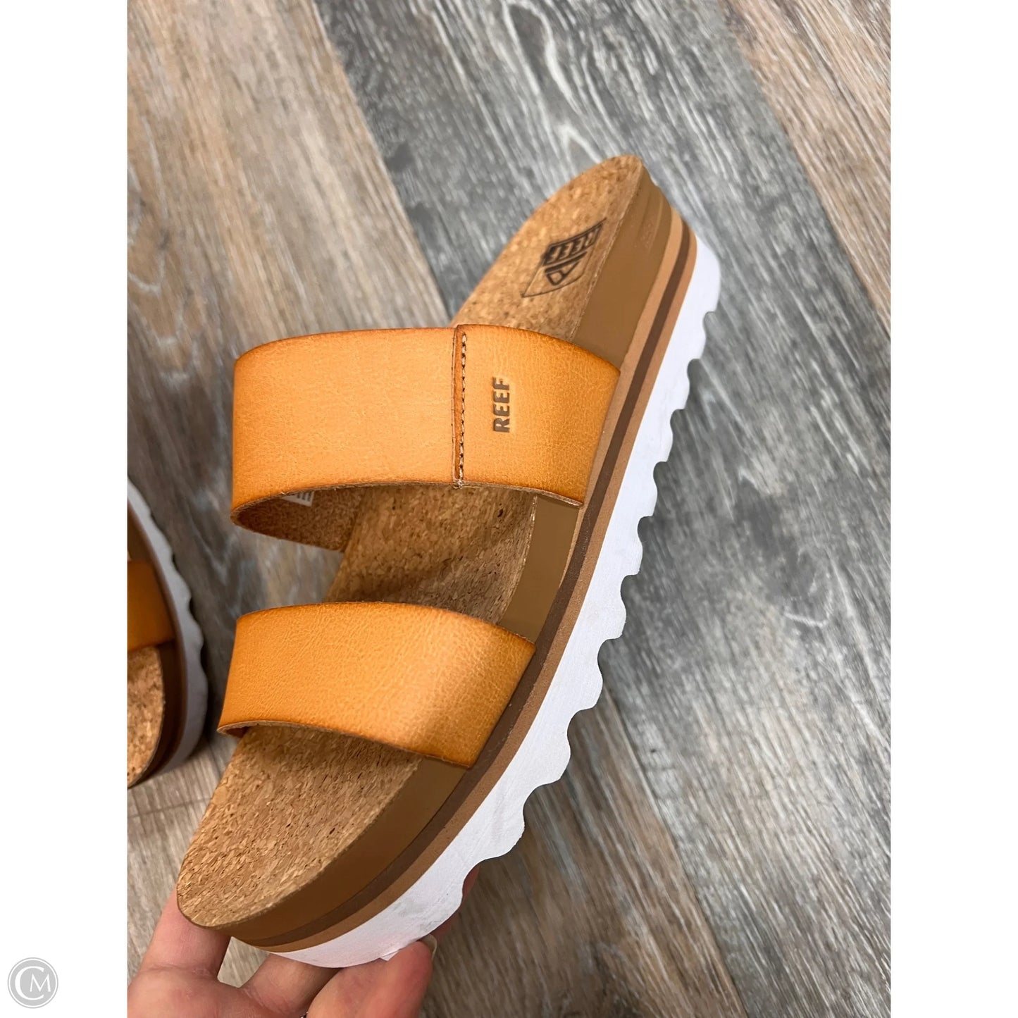 Sandals Heels Platform By Reef In Brown, Size: 8