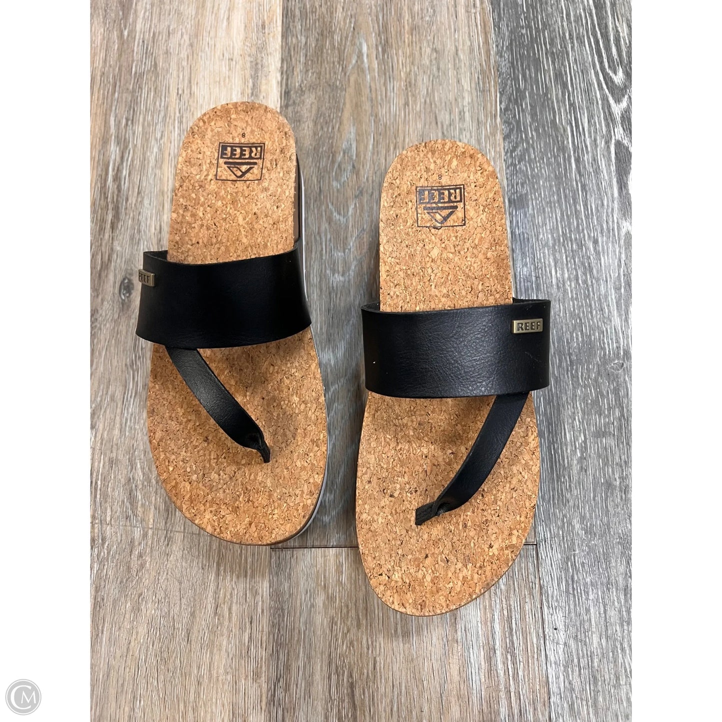 Sandals Heels Platform By Reef In Black, Size: 8