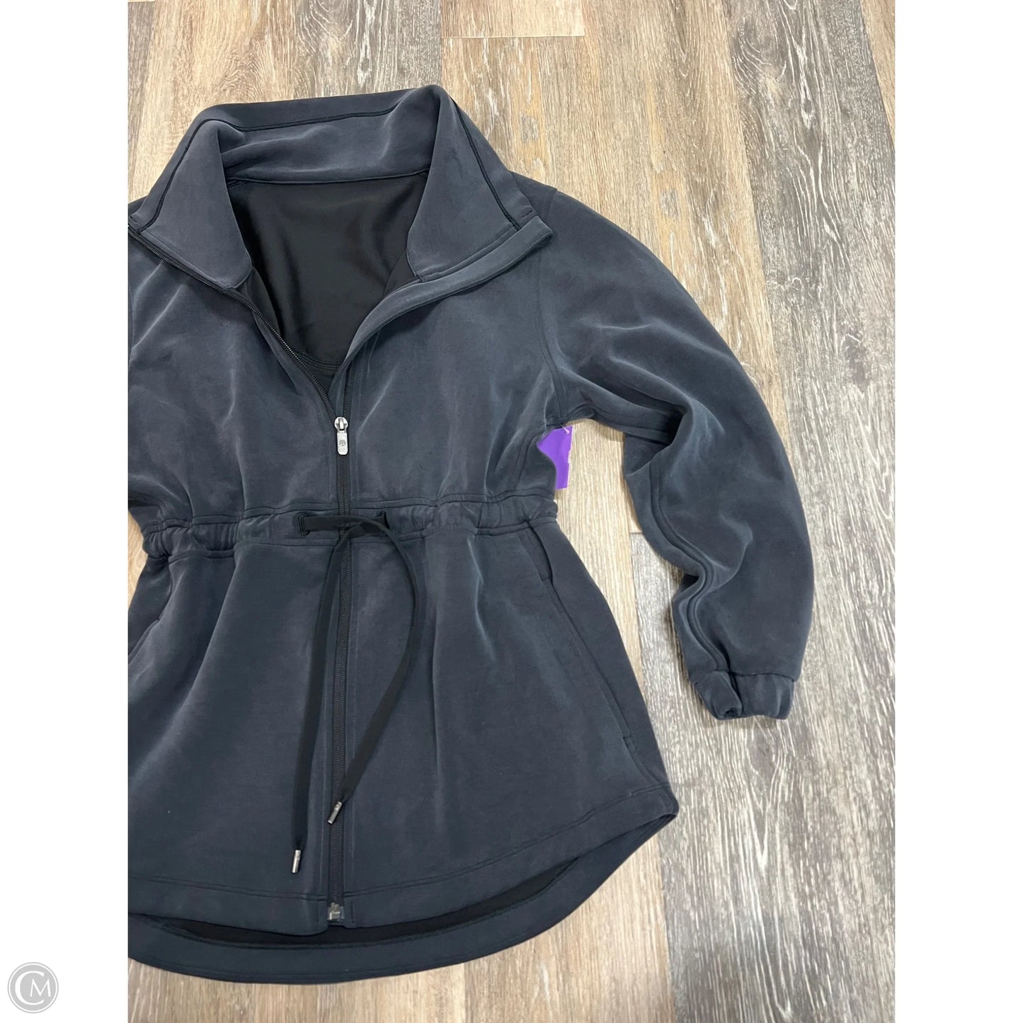 Athletic Jacket By Lululemon In Grey, Size: 4