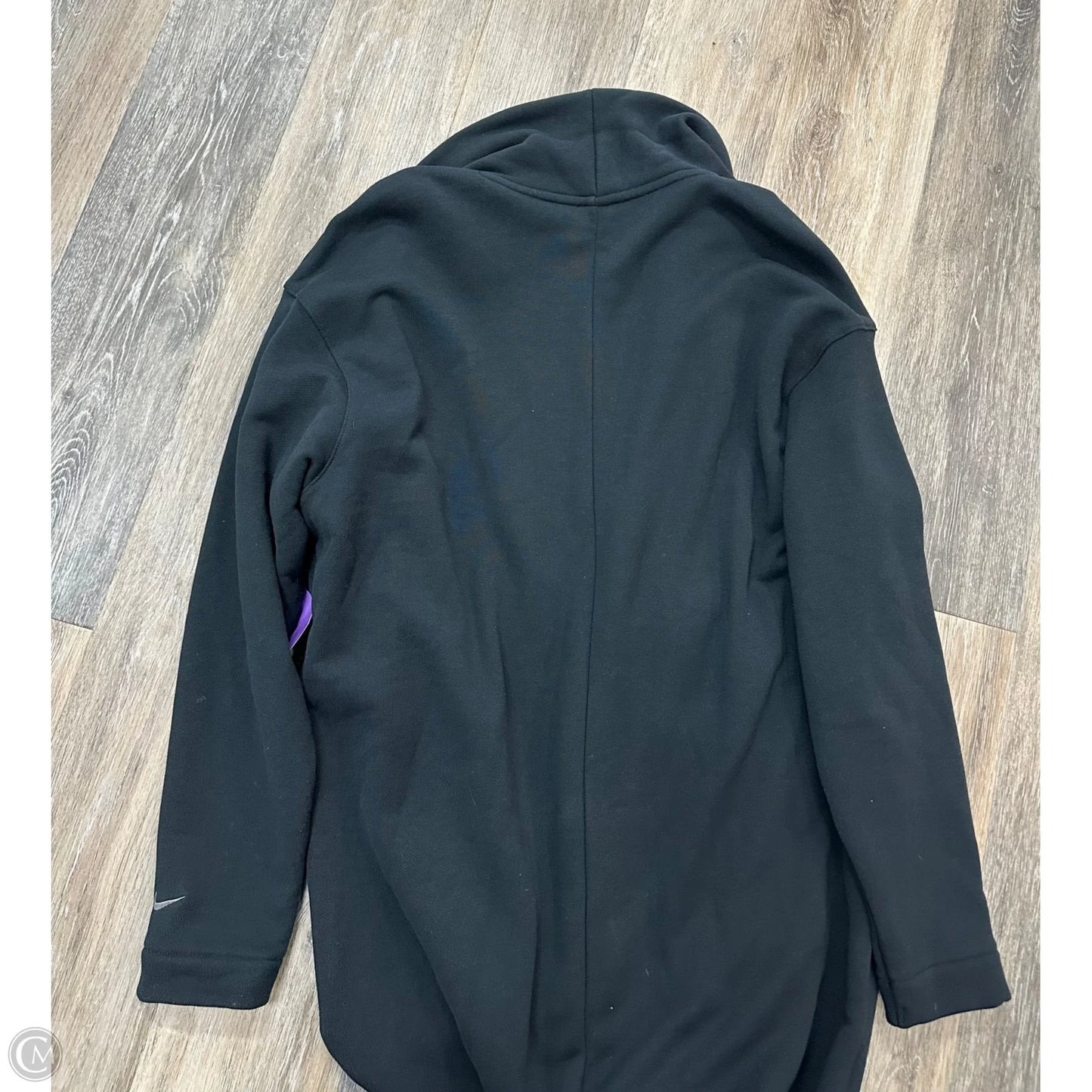Sweater Cardigan By Nike In Black, Size: S