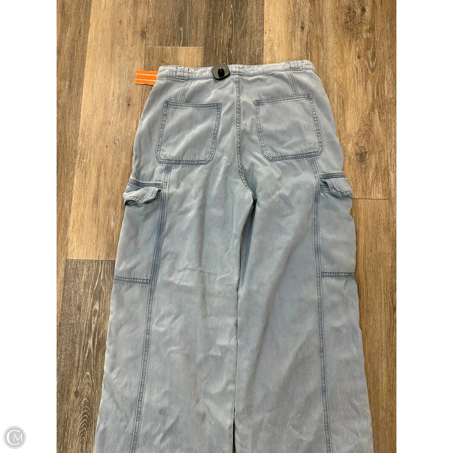 Jeans Wide Leg By Hudson In Blue Denim, Size: 14