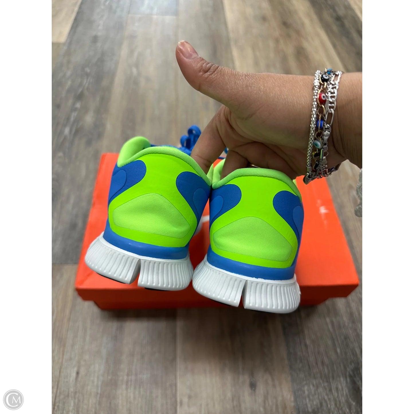 Shoes Athletic By Nike Apparel In Blue, Size: 7