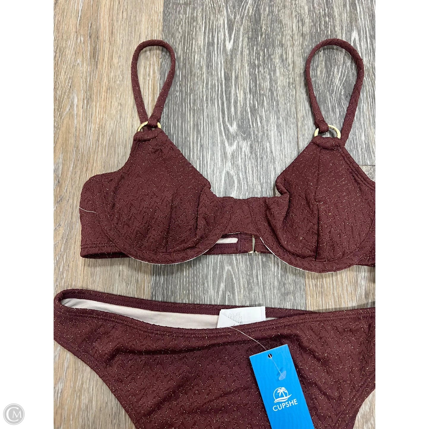 Swimsuit 2pc By Cupshe In Brown, Size: S