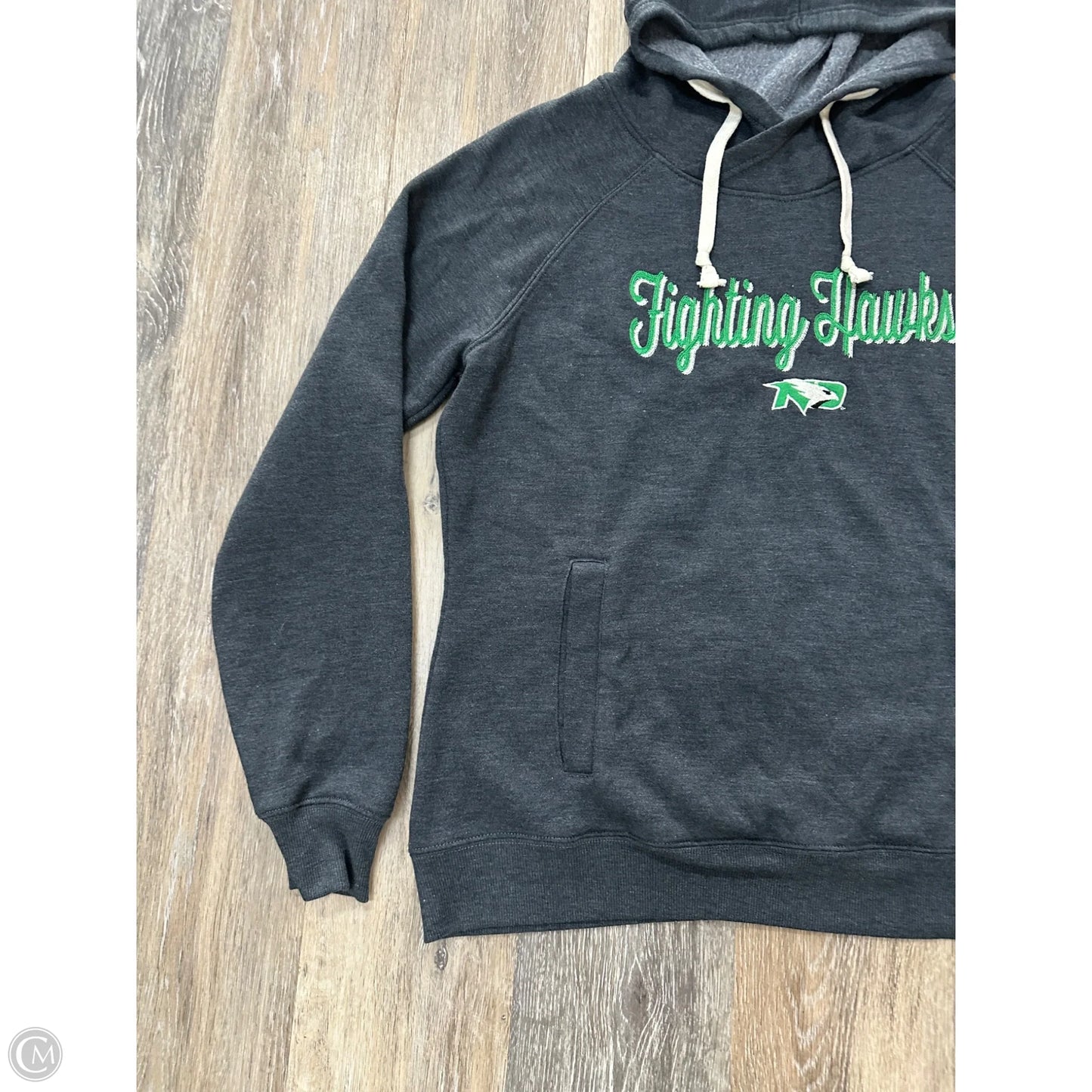 Athletic Sweatshirt Hoodie By Captivation In Black, Size: M