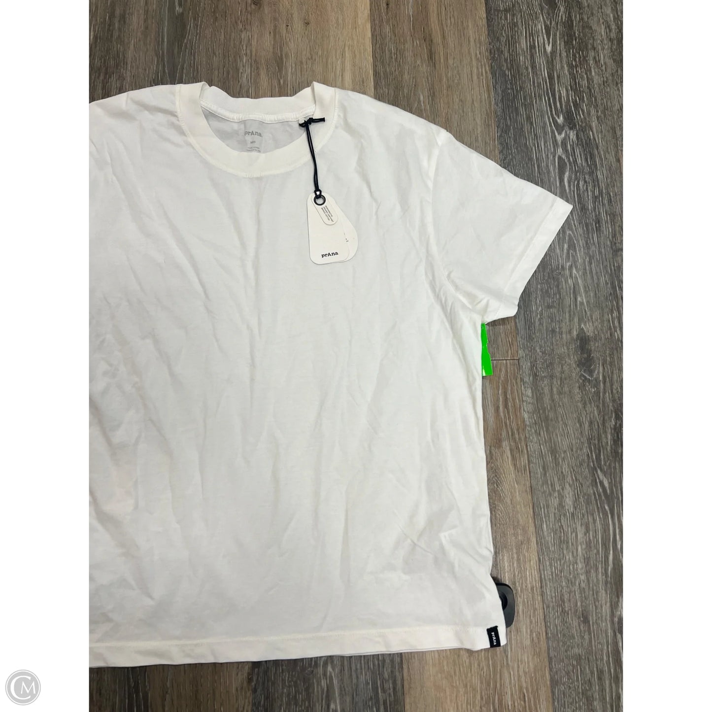 Top Short Sleeve By Prana In White, Size: M