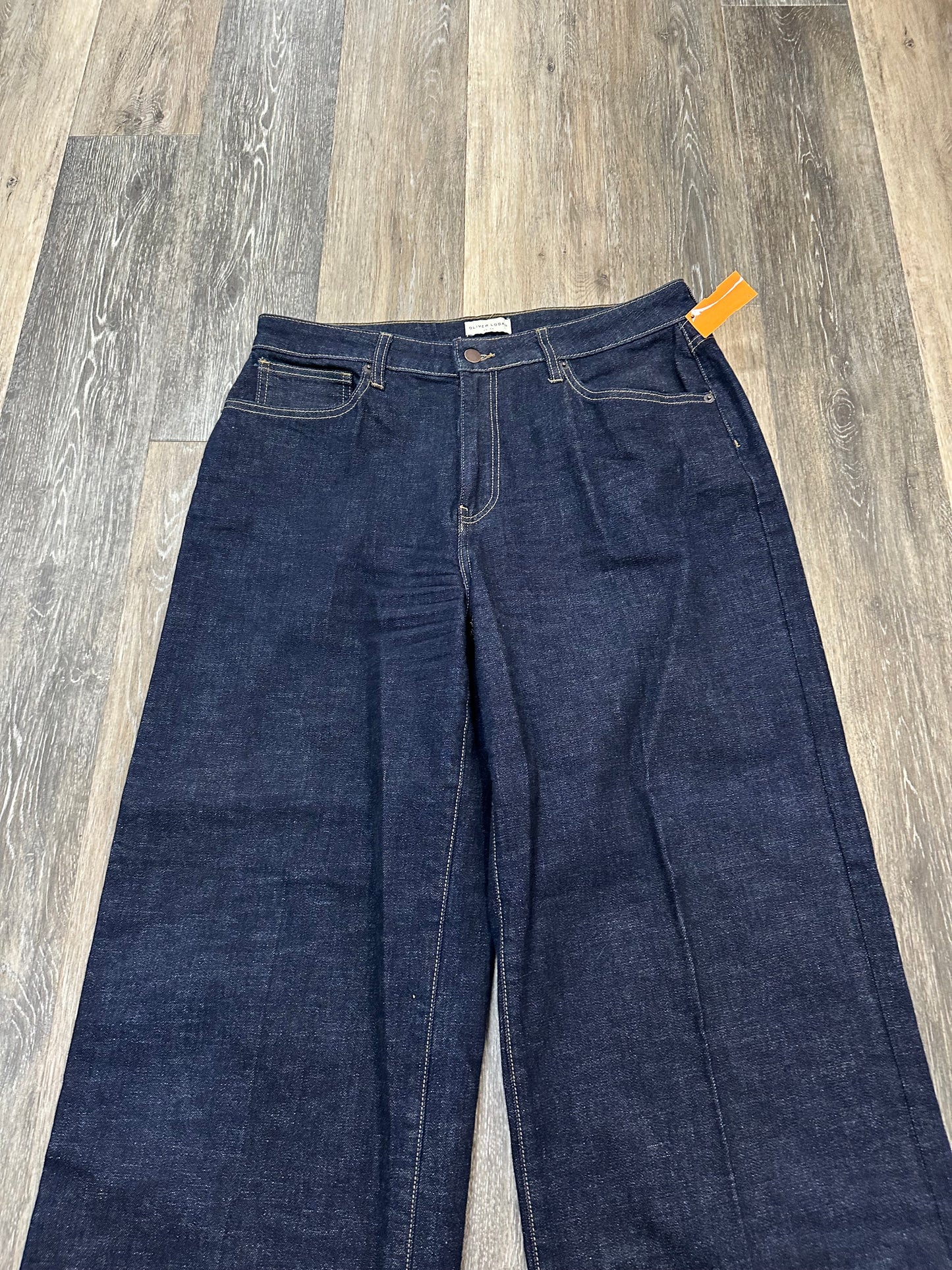 Jeans Wide Leg By Oliver Logan In Blue Denim, Size: 12