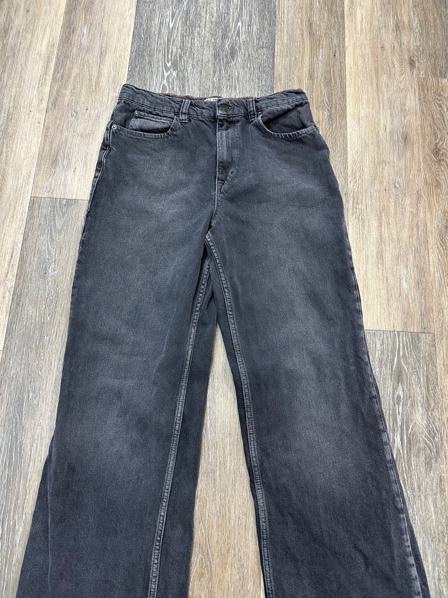 Jeans Wide Leg By We The Free In Black Denim, Size: 8