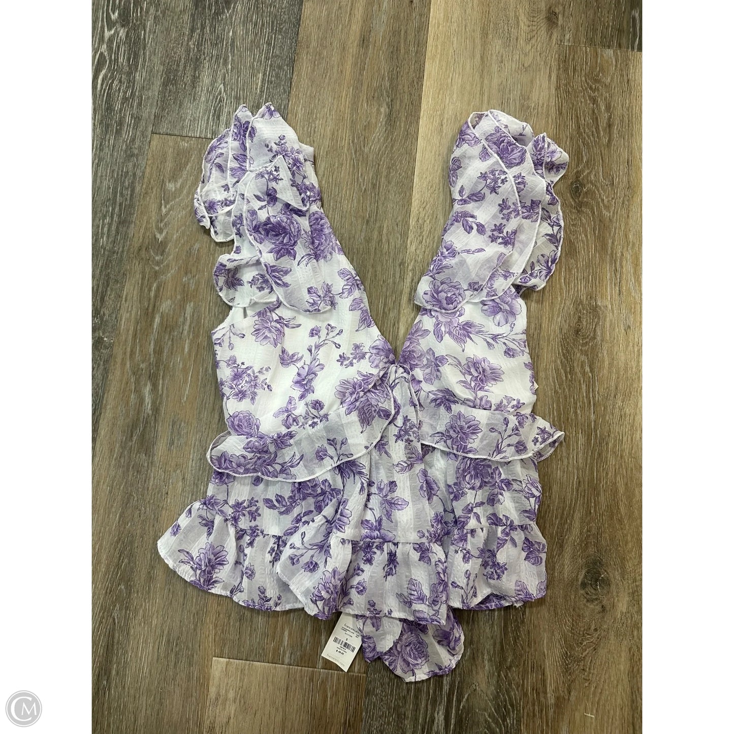 Blouse Short Sleeve By Francesca's In Purple, Size: S