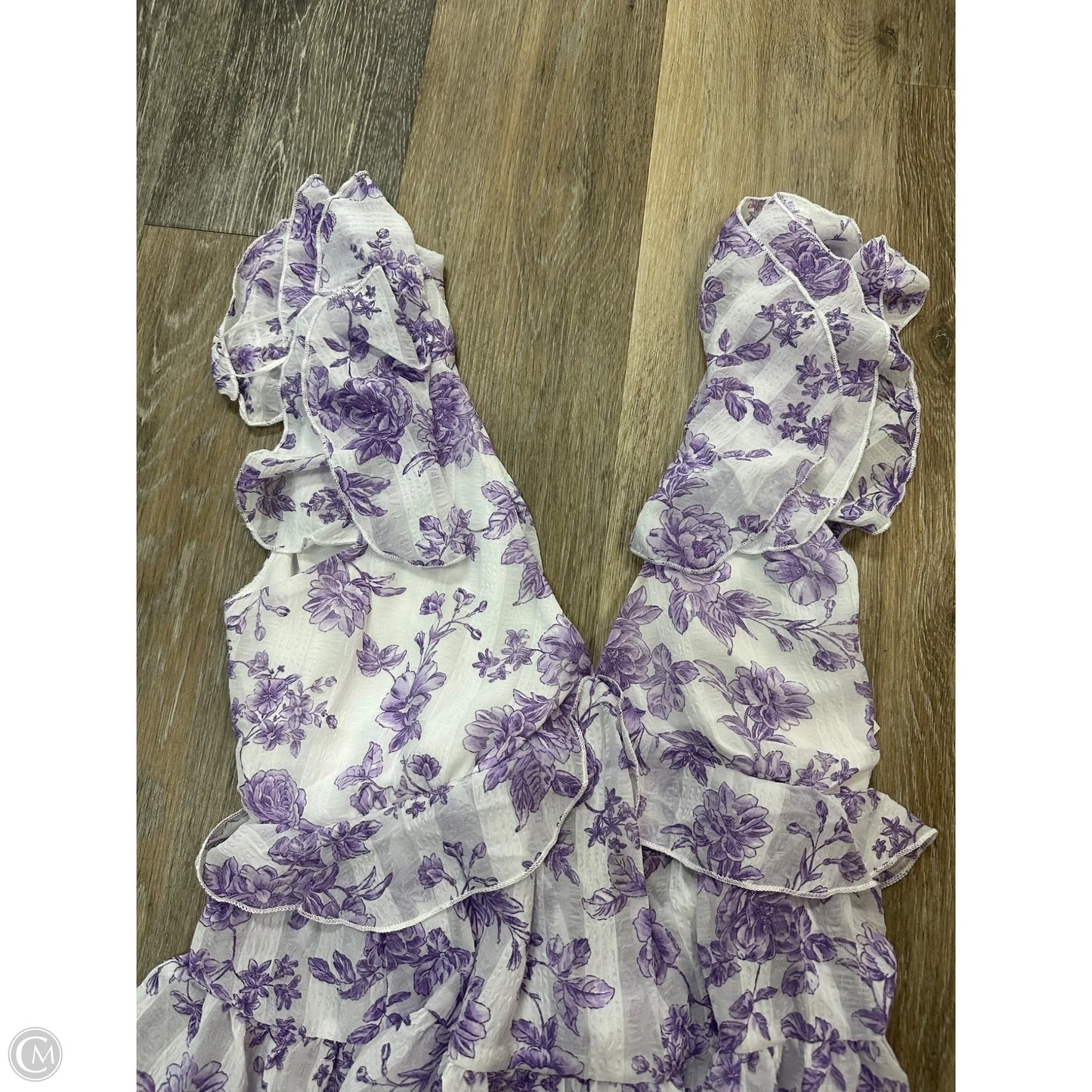 Blouse Short Sleeve By Francesca's In Purple, Size: S