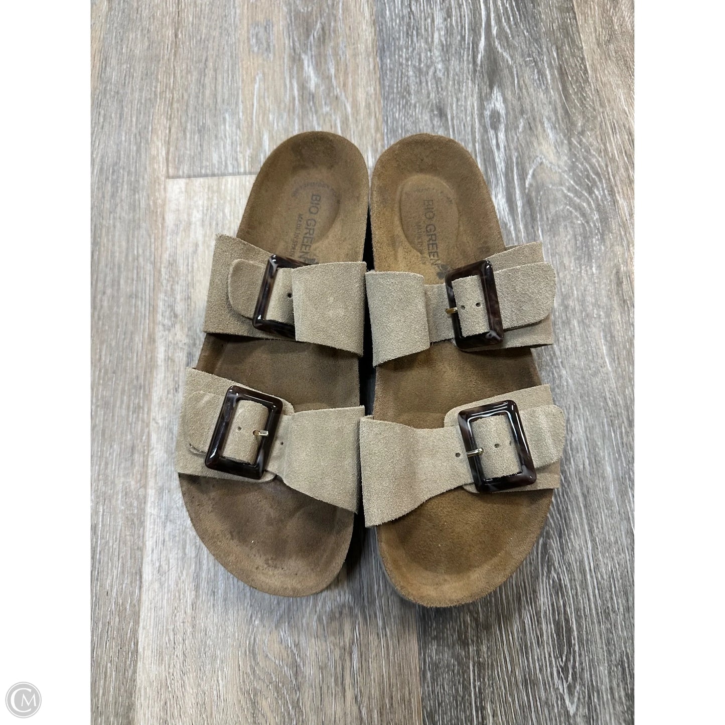 Sandals Flats By Bio Green In Tan, Size: 9