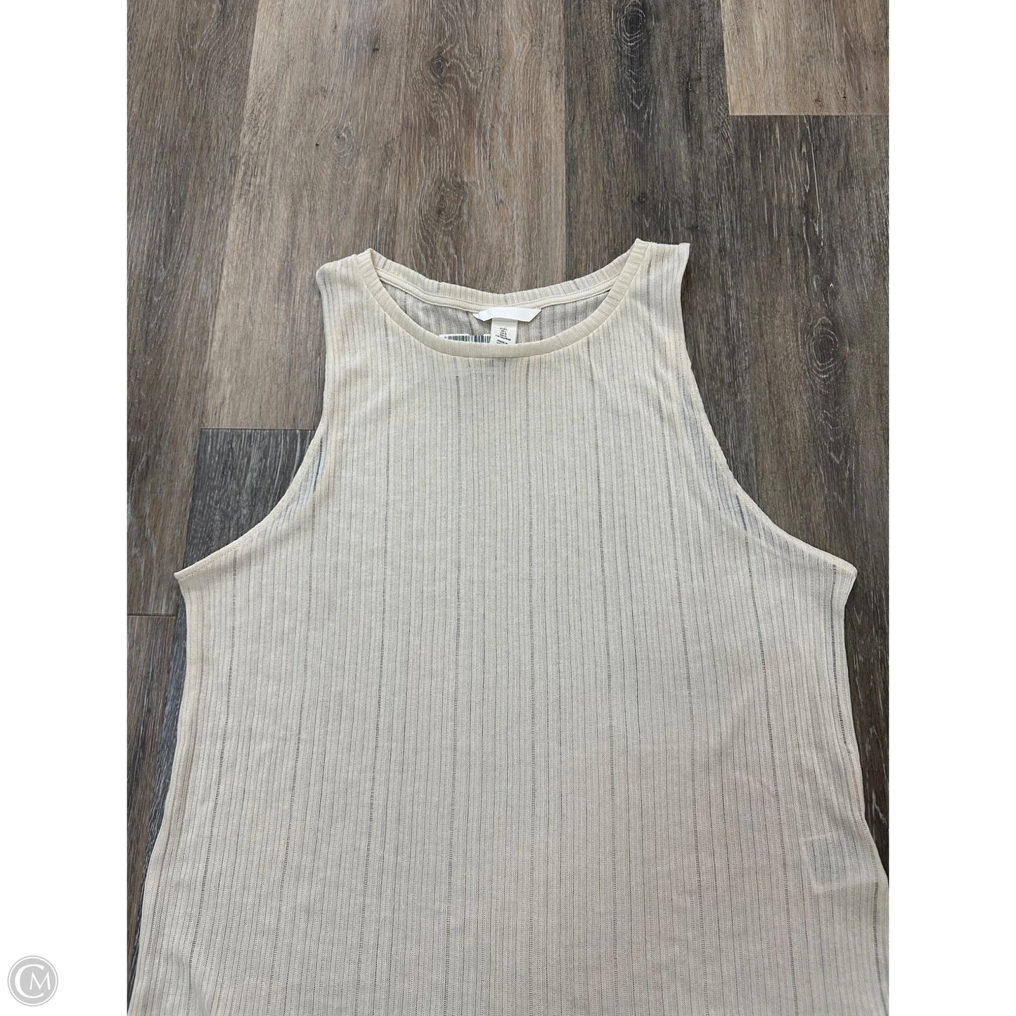 Tank Top By H&m In Cream, Size: L