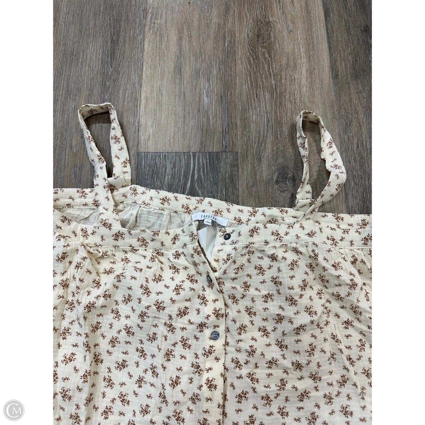 Tank Top By Fun 2 Fun In Floral Print, Size: L