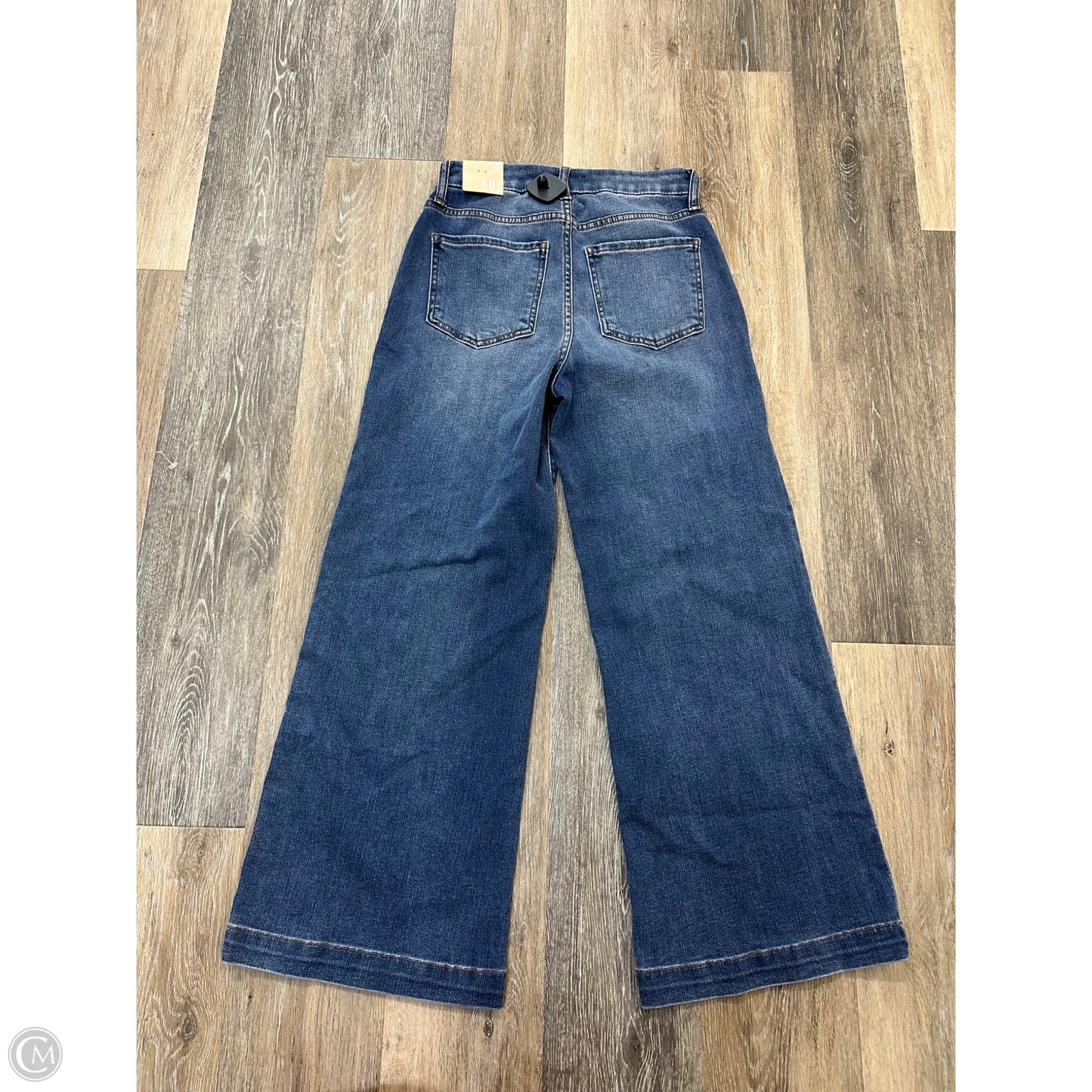 Jeans Wide Leg By Kut In Blue Denim, Size: 0