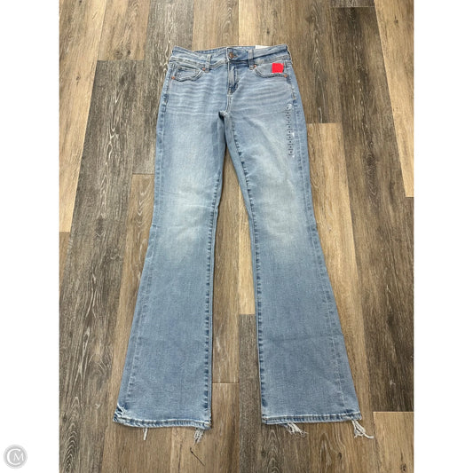 Jeans Boot Cut By American Eagle In Blue Denim, Size: 4