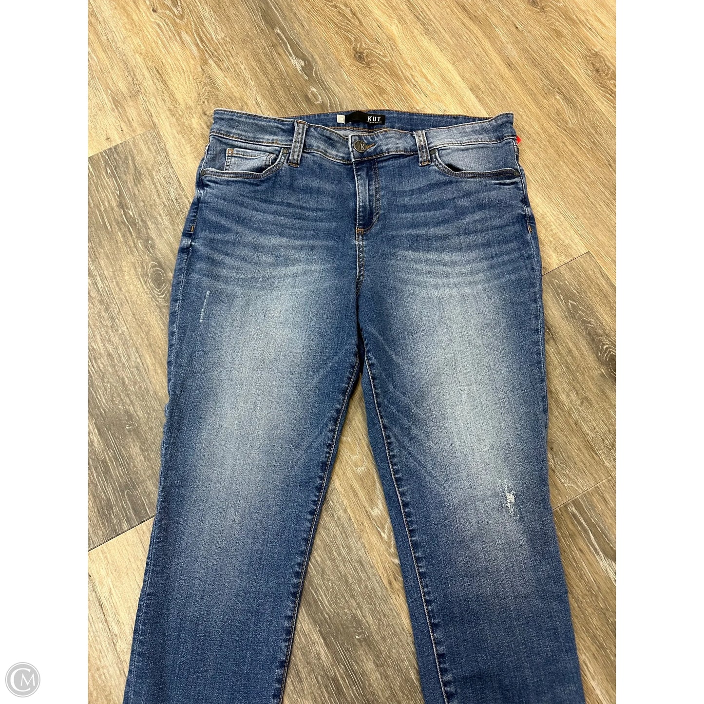 Jeans Skinny By Kut In Blue Denim, Size: 16