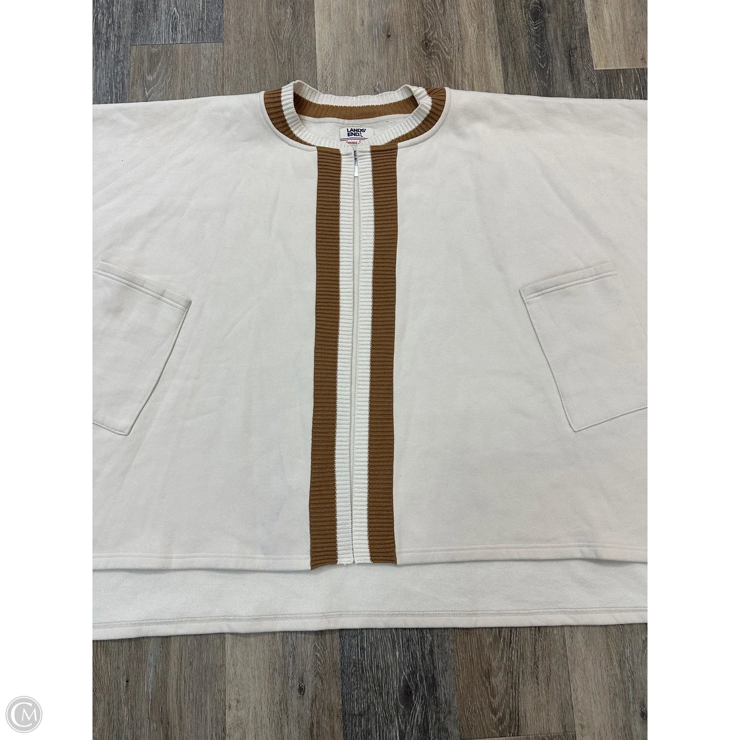 Cardigan By Lands End In Cream, Size: Osfm