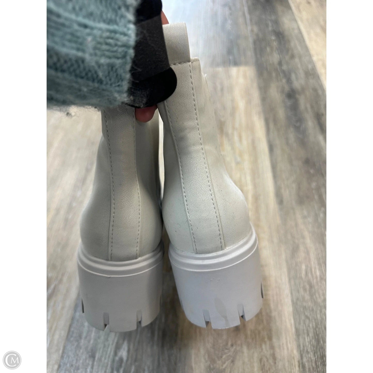 Boots Ankle Heels By Mia In Grey, Size: 8.5