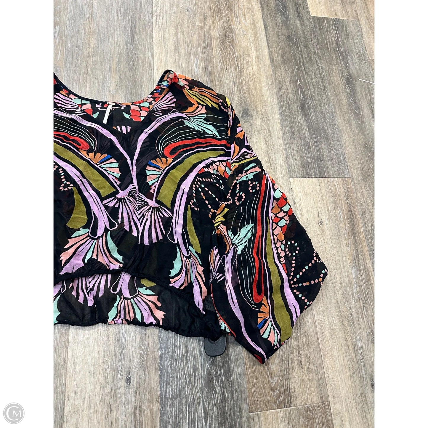 Blouse Long Sleeve By Free People In Multi-colored, Size: L