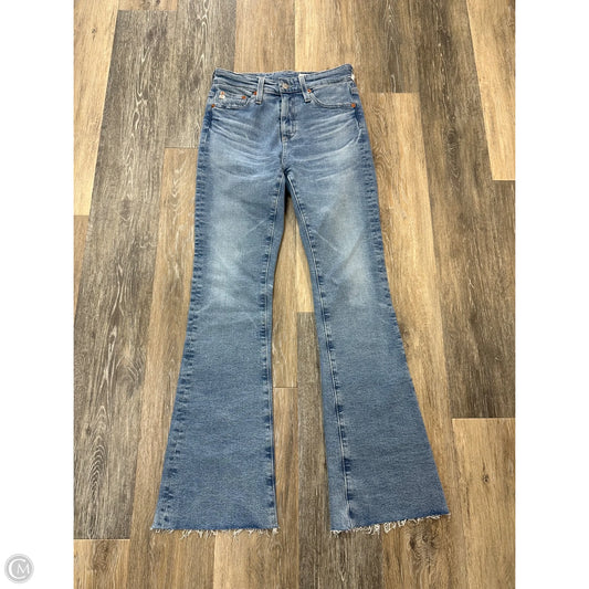 Jeans Boot Cut By Adriano Goldschmied In Blue Denim, Size: 0/24