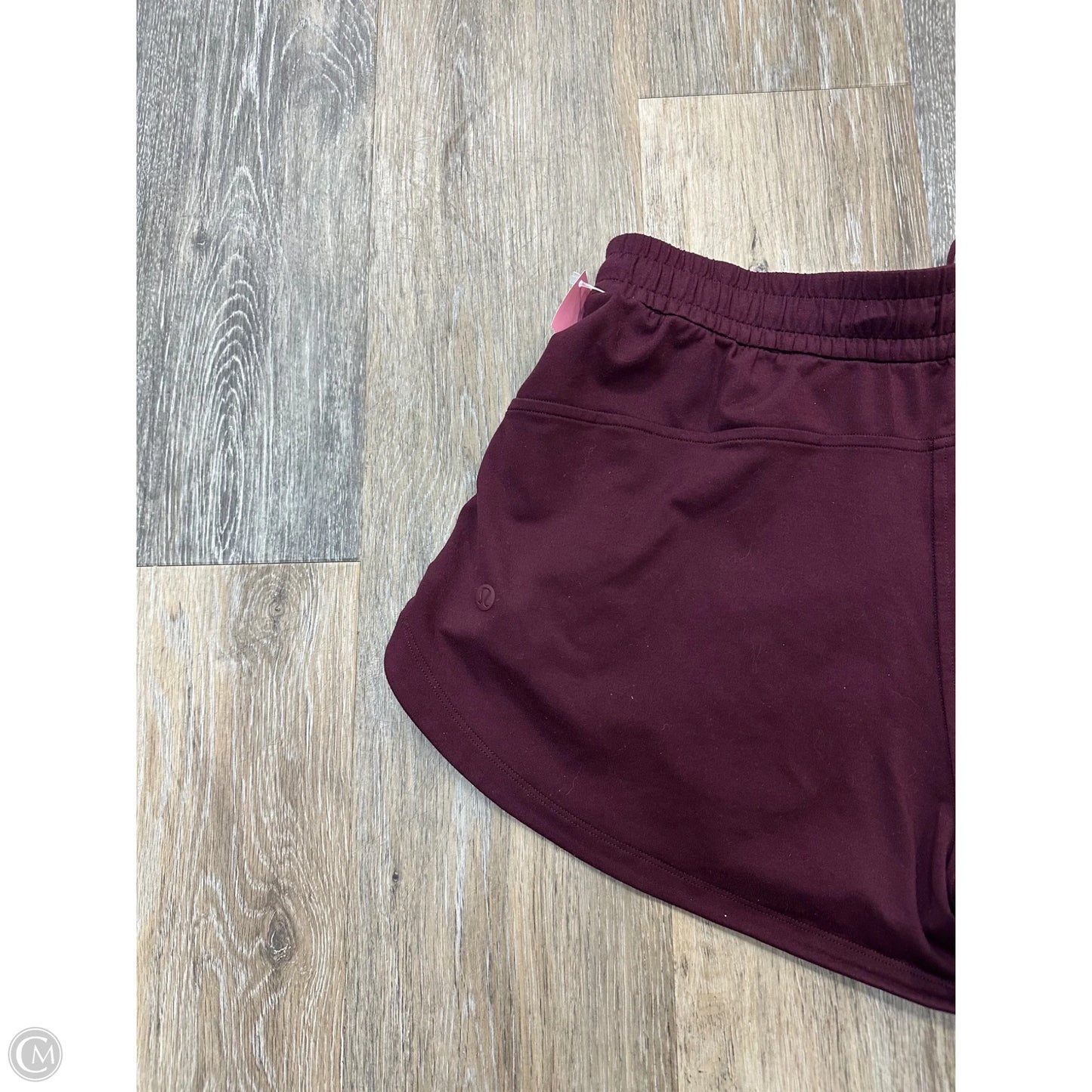 Athletic Shorts By Lululemon In Maroon, Size: Xs