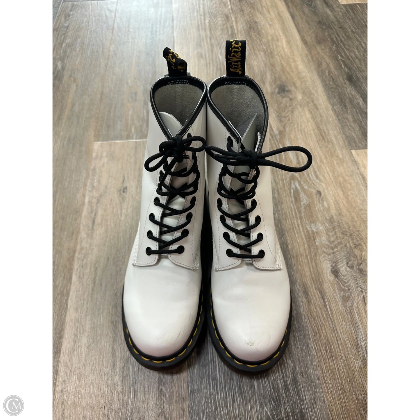 Boots Combat By Dr Martens In White, Size: 9