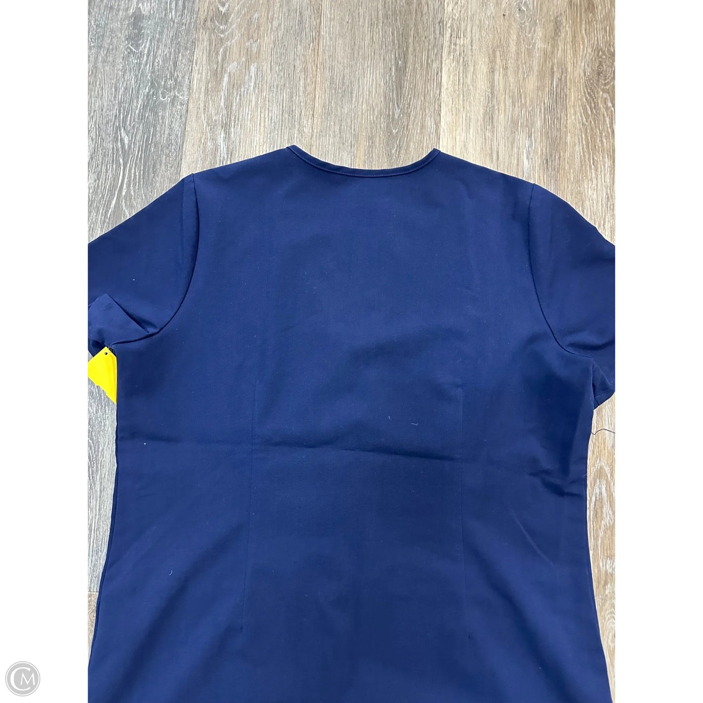 Athletic Top Short Sleeve By Figs In Navy, Size: M