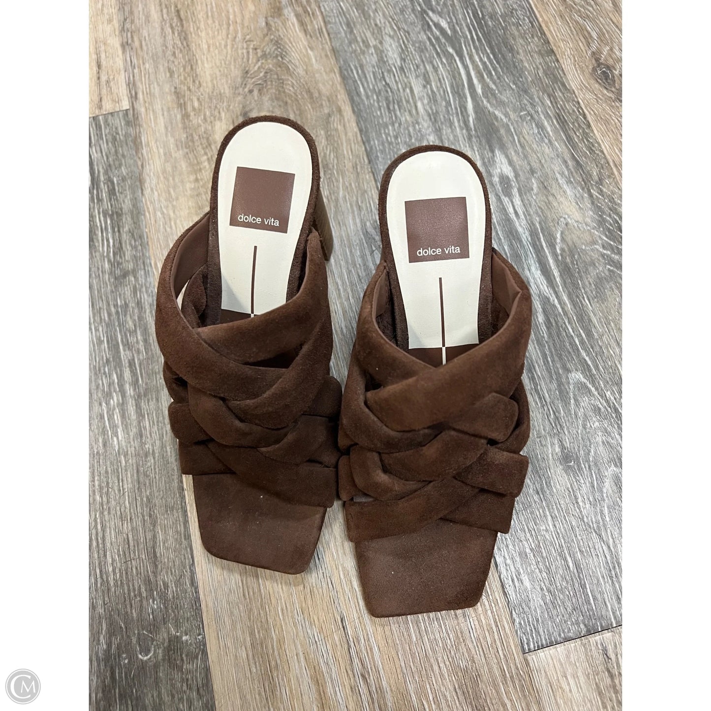 Sandals Heels Block By Dolce Vita In Brown, Size: 6