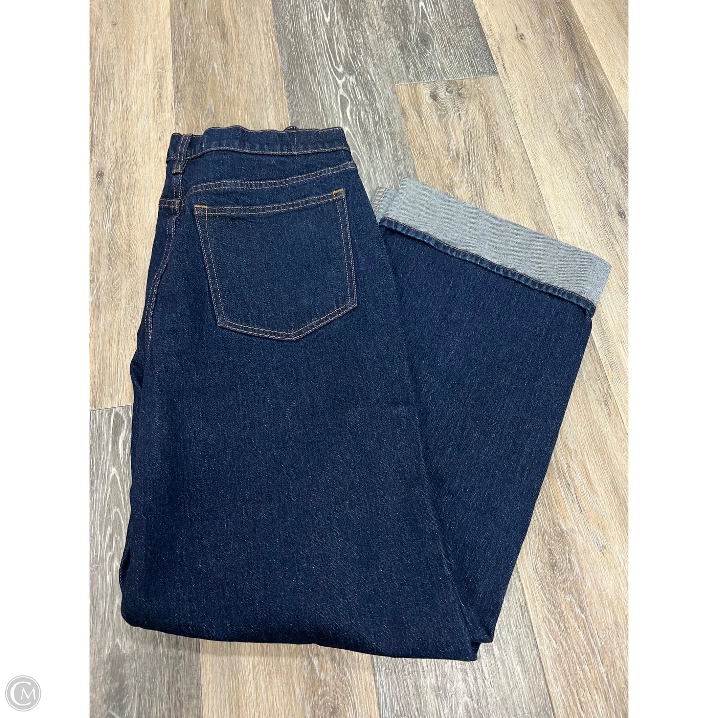 -Jeans Wide Leg By Abercrombie And Fitch In Blue Denim, Size: 14/32