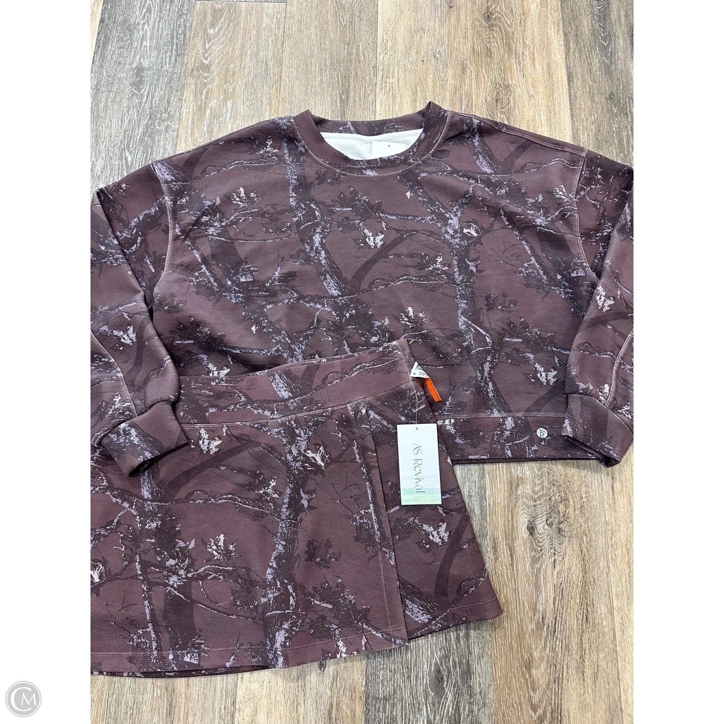 Skort 2pc Set By As Revival In Brown, Size: L
