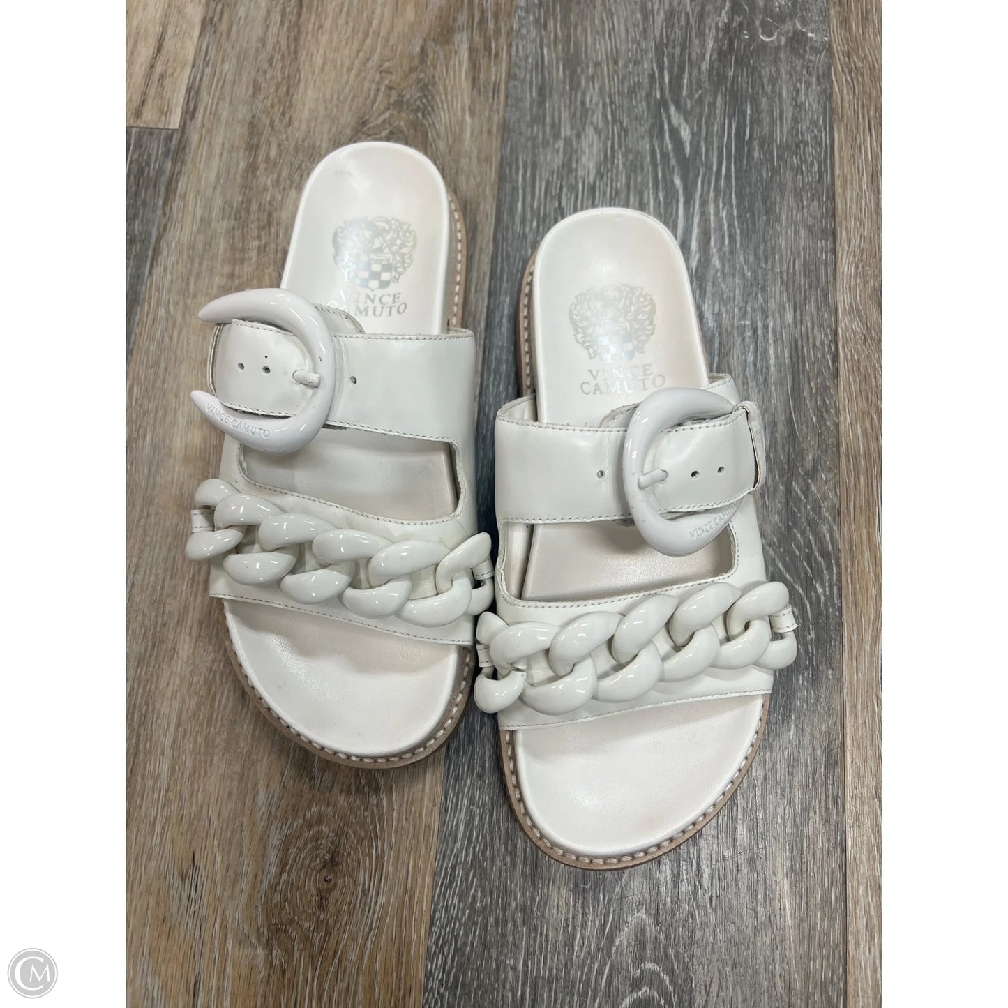 Sandals Flats By Vince Camuto In White, Size: 7