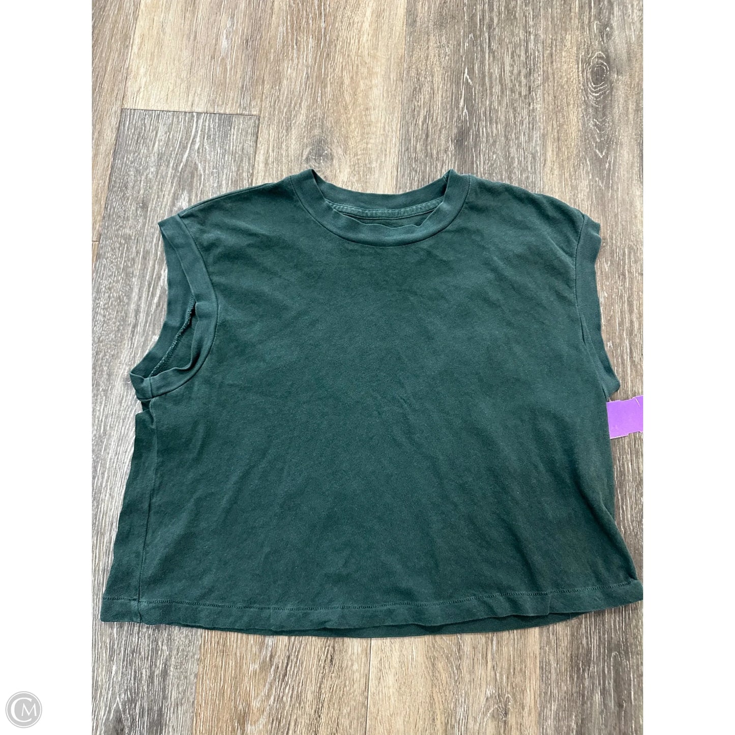 Top Short Sleeve By The Great. In Green, Size: Xs