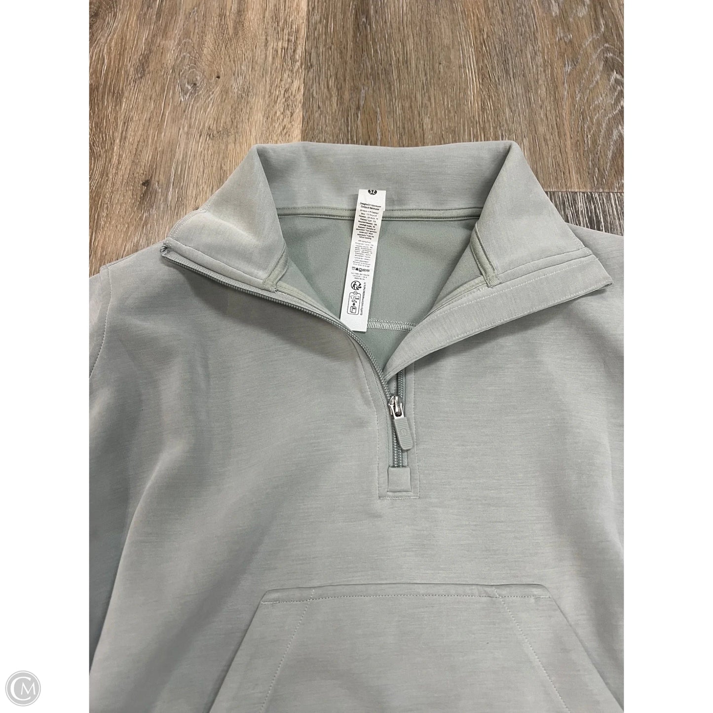 Athletic Sweatshirt Collar By Lululemon In Green, Size: 6