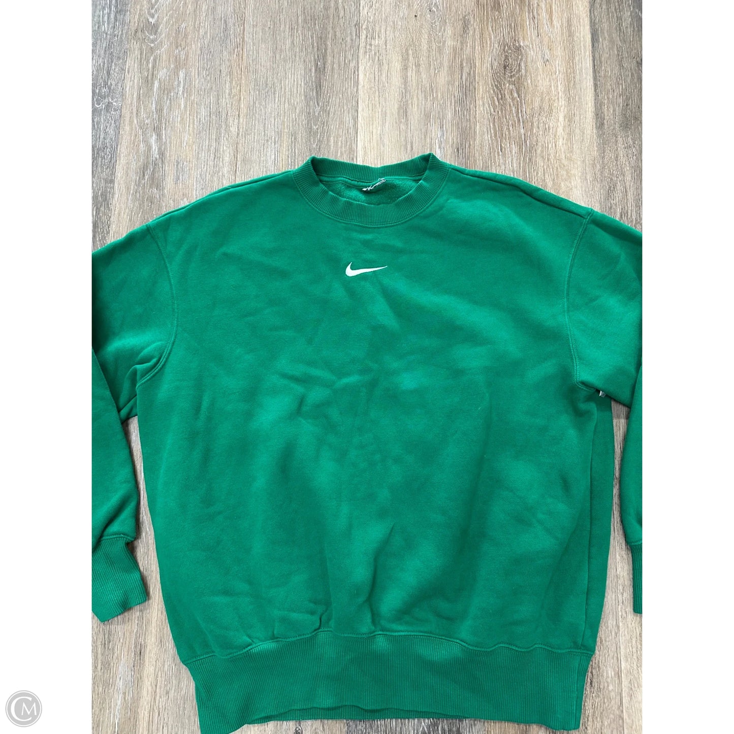 Athletic Sweatshirt Crewneck By Nike In Green, Size: Xs