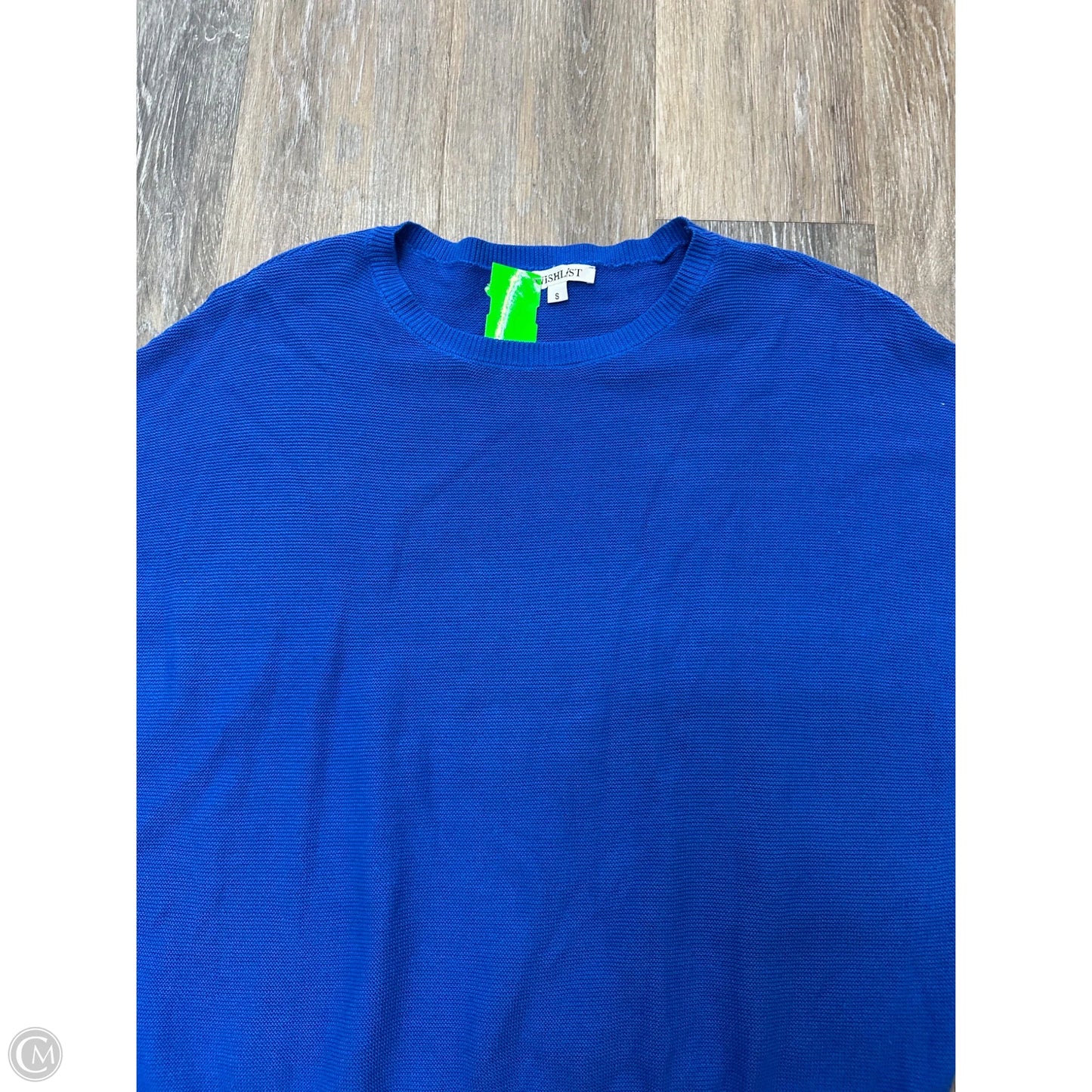 Top Short Sleeve By Wishlist In Blue, Size: S