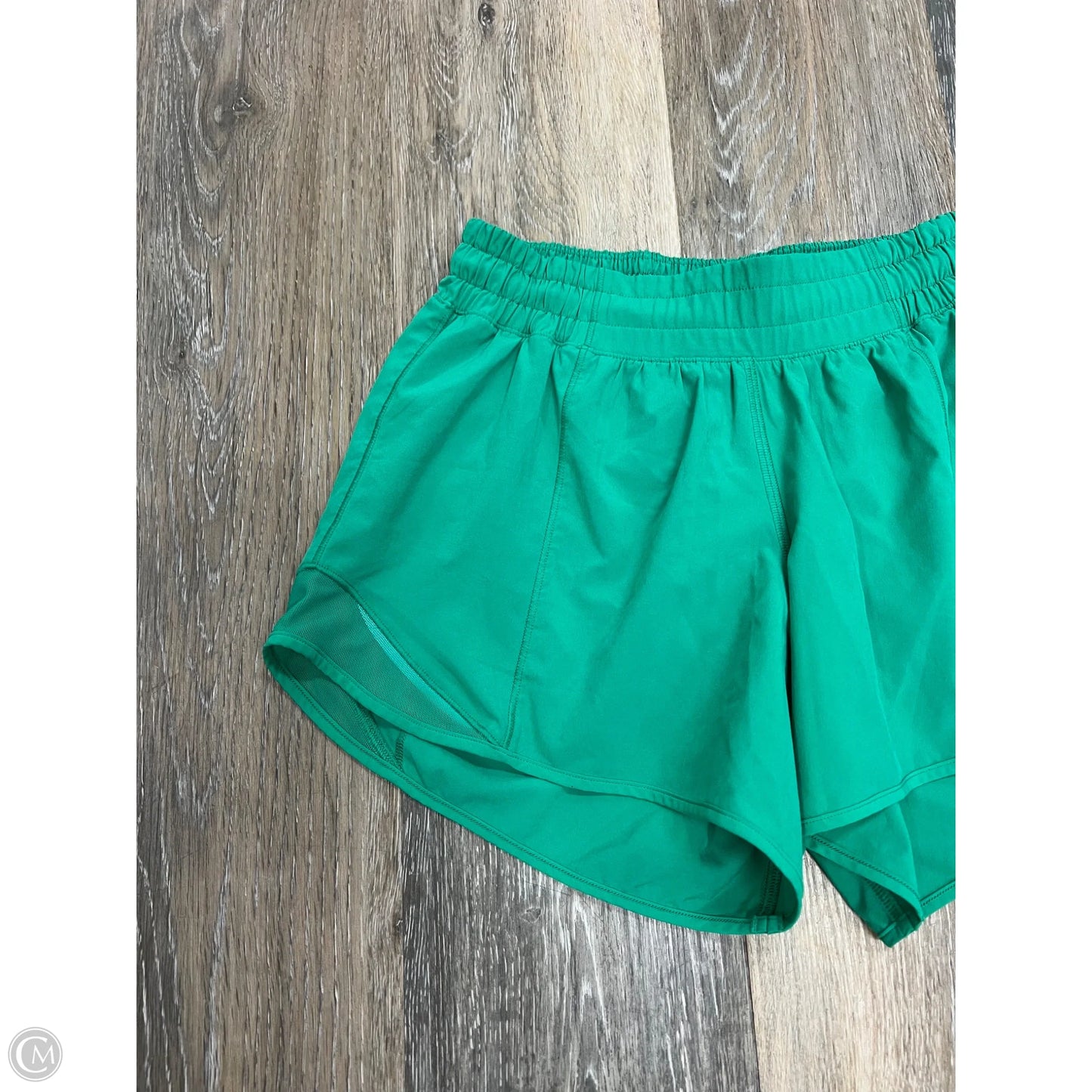 Athletic Shorts By Lululemon In Green, Size: 4