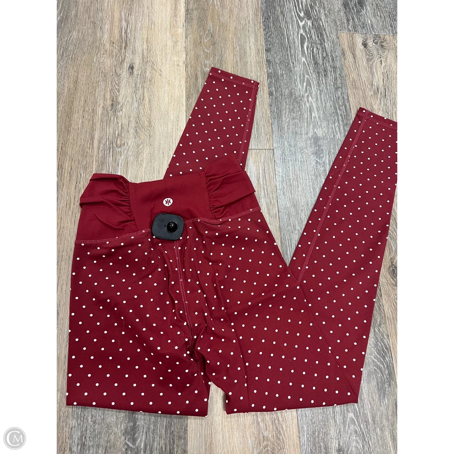 -Athletic Leggings By Astoria In Red, Size: M